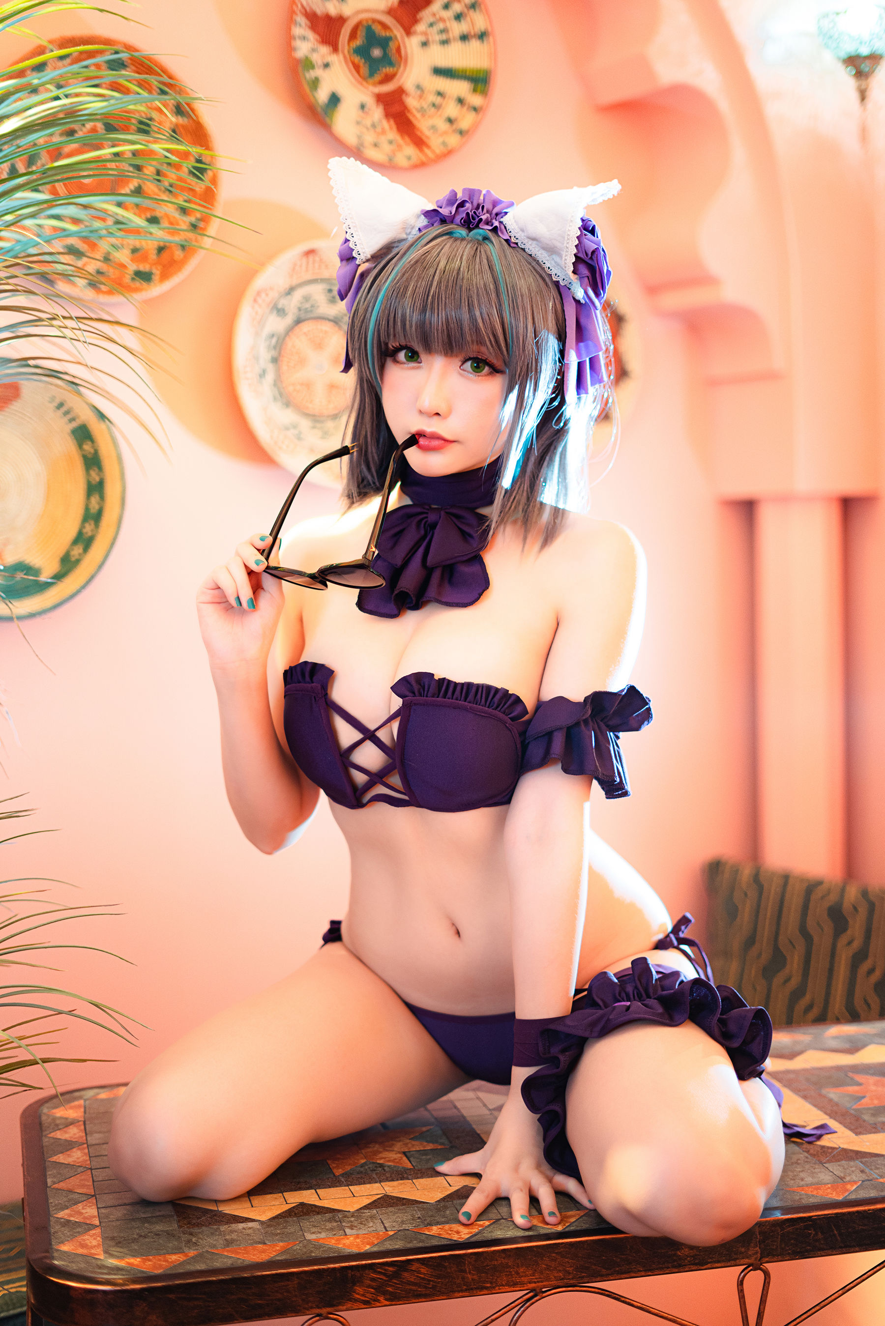Coser小姐姐星之迟迟 - R-Maid《柴郡泳装》-图20