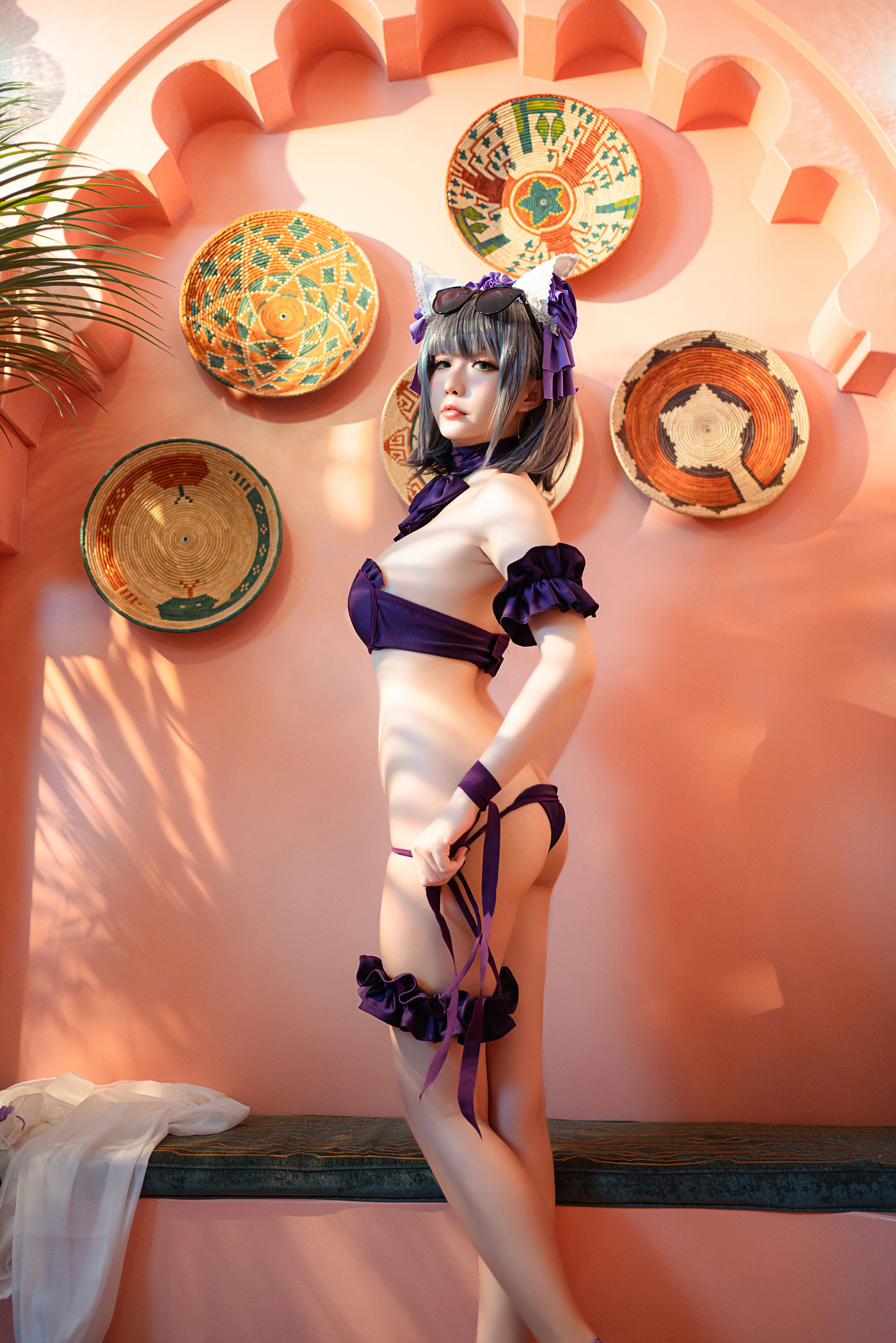 Coser小姐姐星之迟迟 - R-Maid《柴郡泳装》-图31