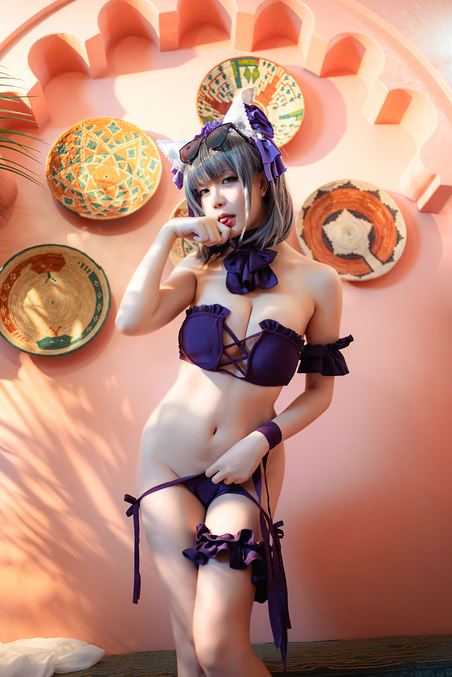 Coser小姐姐星之迟迟 - R-Maid《柴郡泳装》-图32