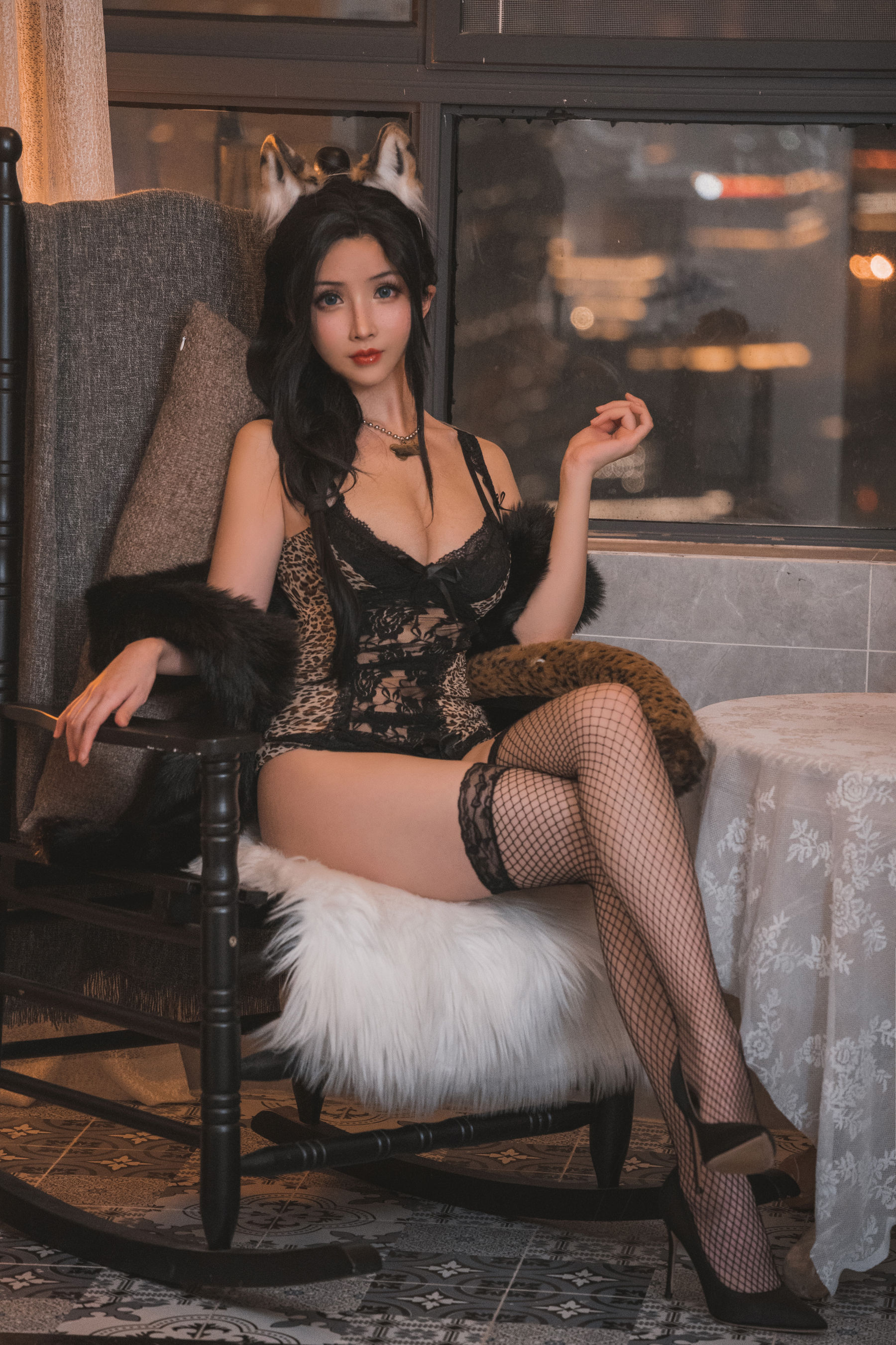 COS福利rioko凉凉子 - 豹子女士的秘密约会-图0