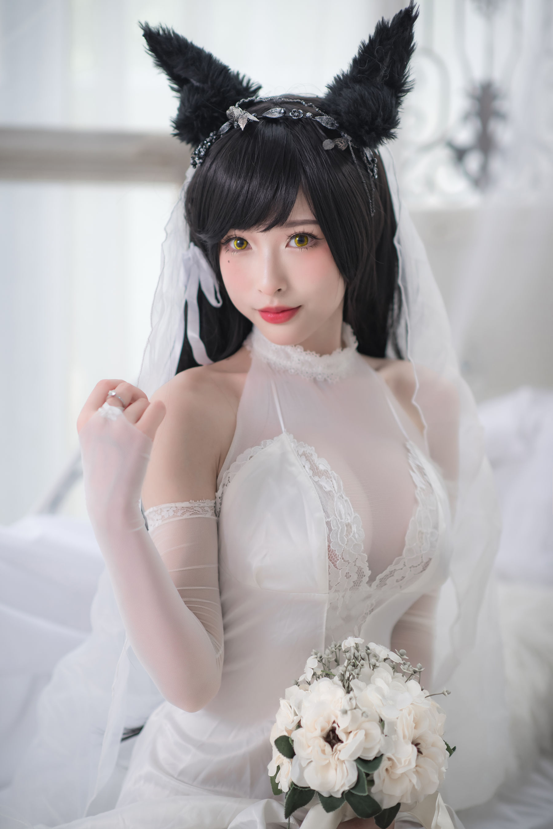 尤物清水由乃 - 爱宕婚纱-图1
