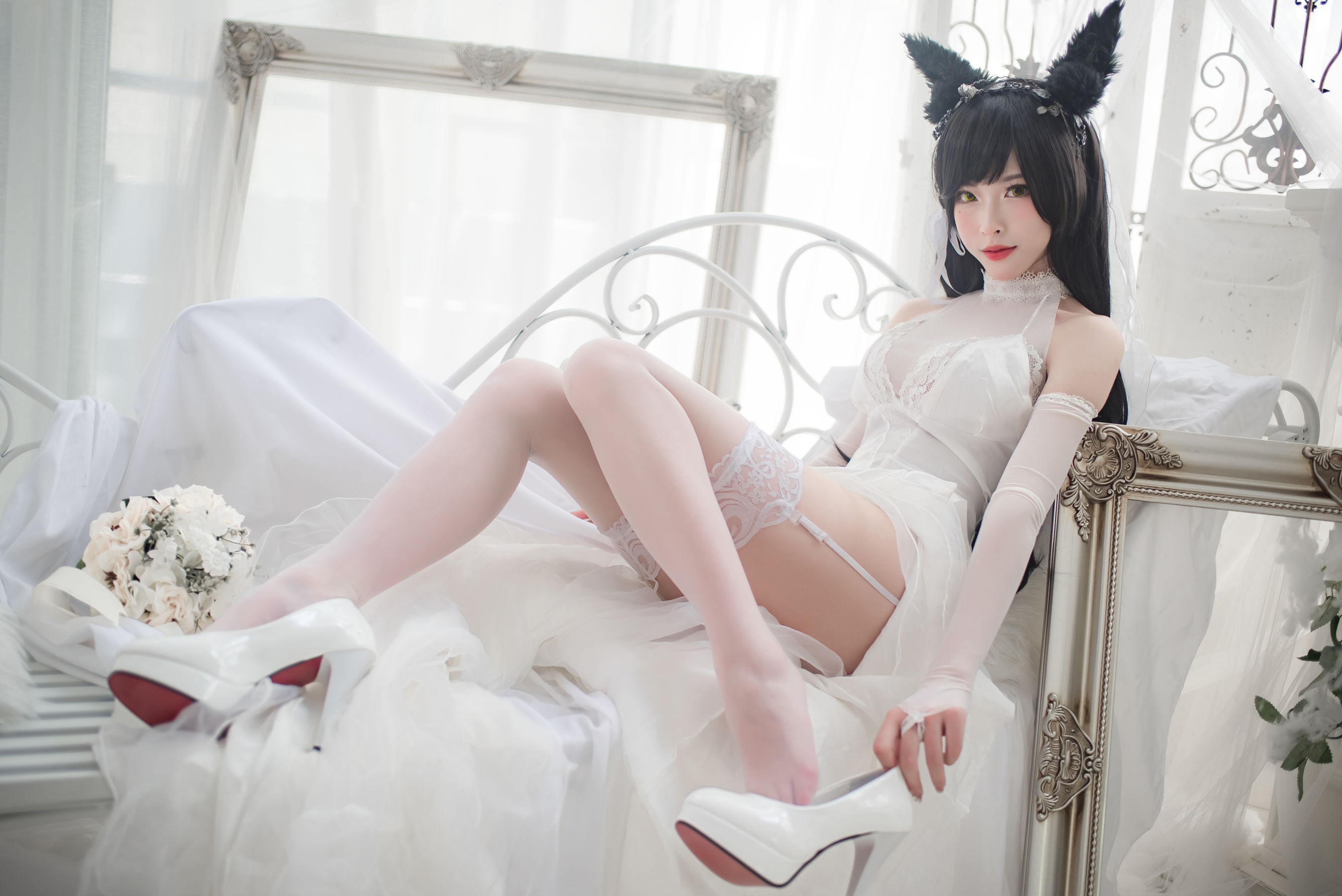 尤物清水由乃 - 爱宕婚纱-图21