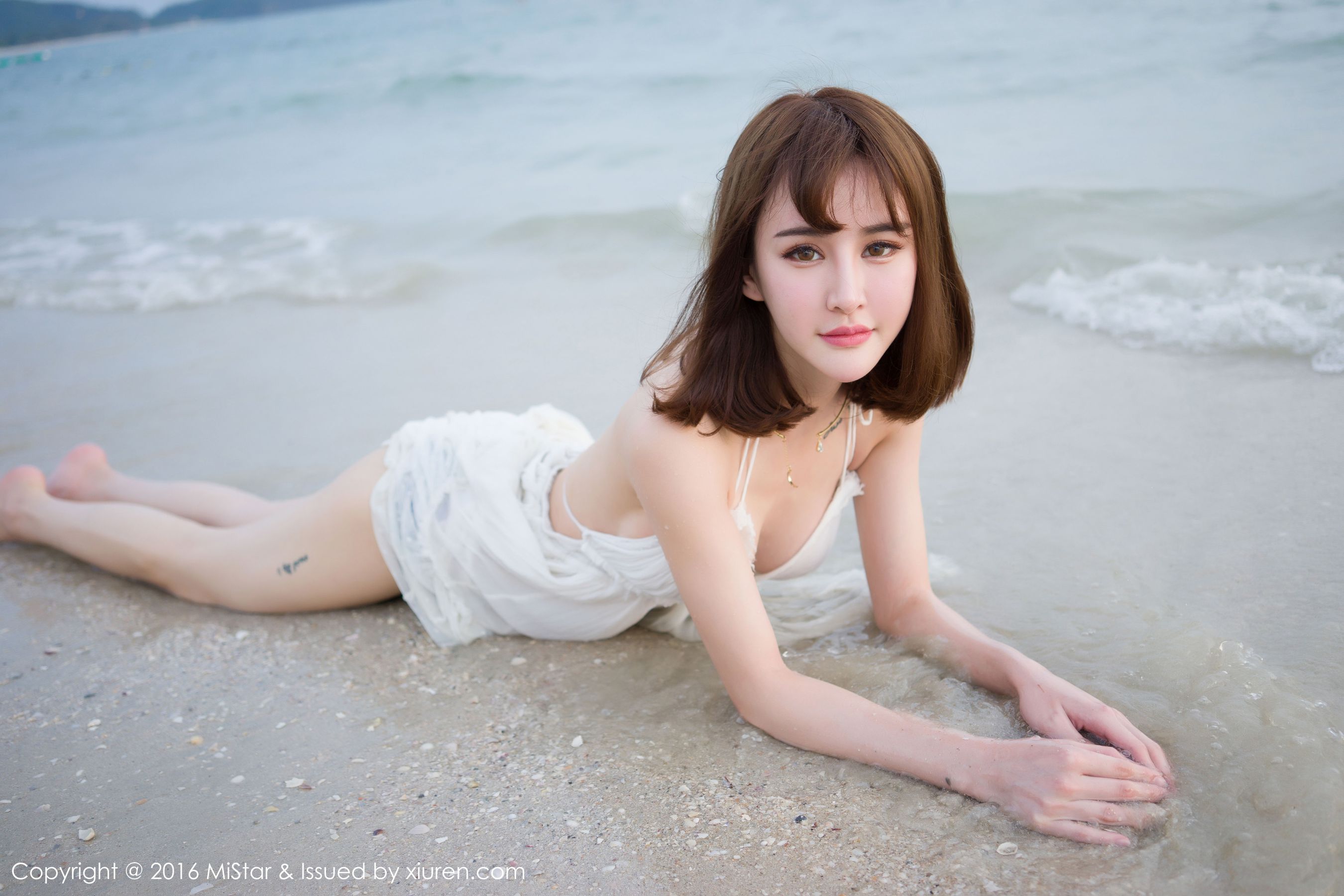 Cheryl青树《海滩湿身+比基尼》  Vol.110-图27
