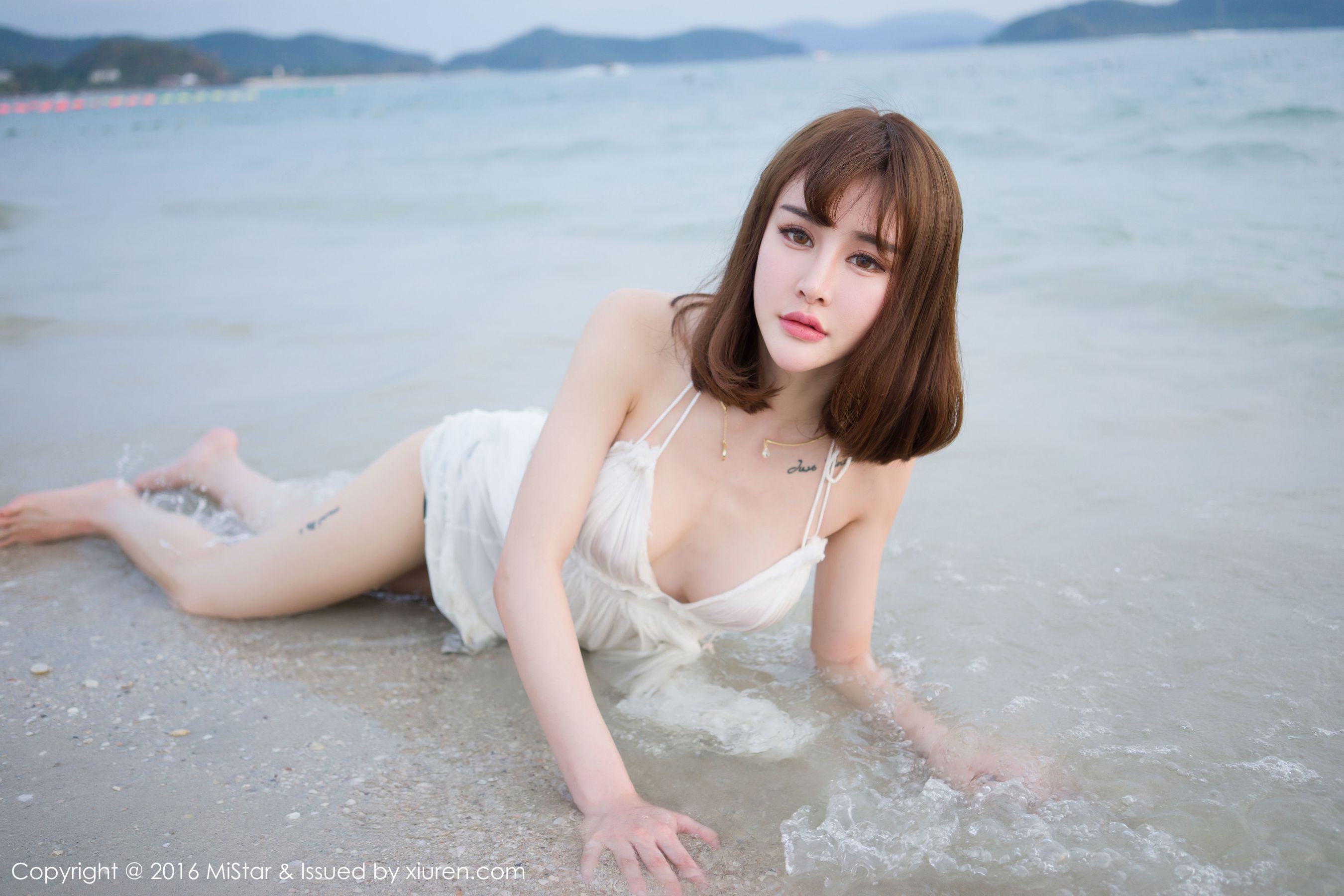 Cheryl青树《海滩湿身+比基尼》  Vol.110-图28