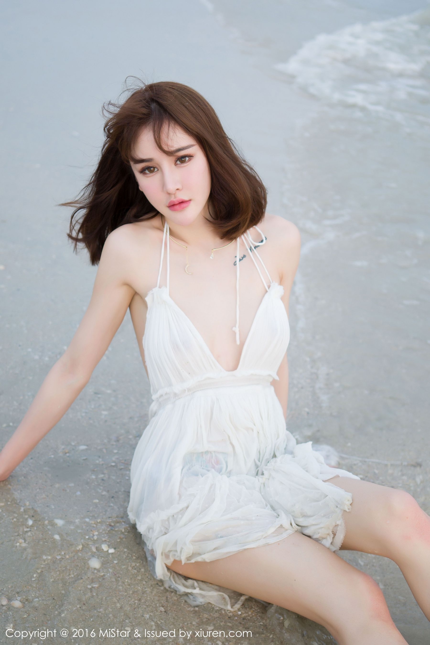 Cheryl青树《海滩湿身+比基尼》  Vol.110-图32