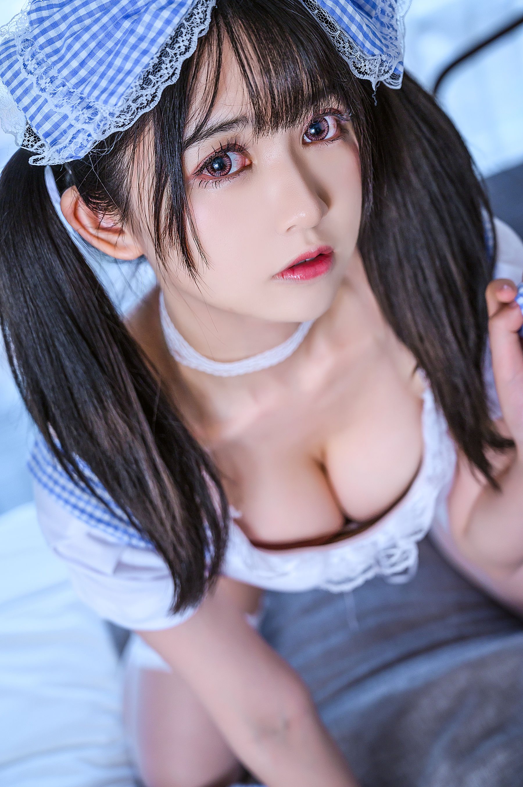 超人气Coser鳗鱼霏儿 - 蕾丝女仆-图19