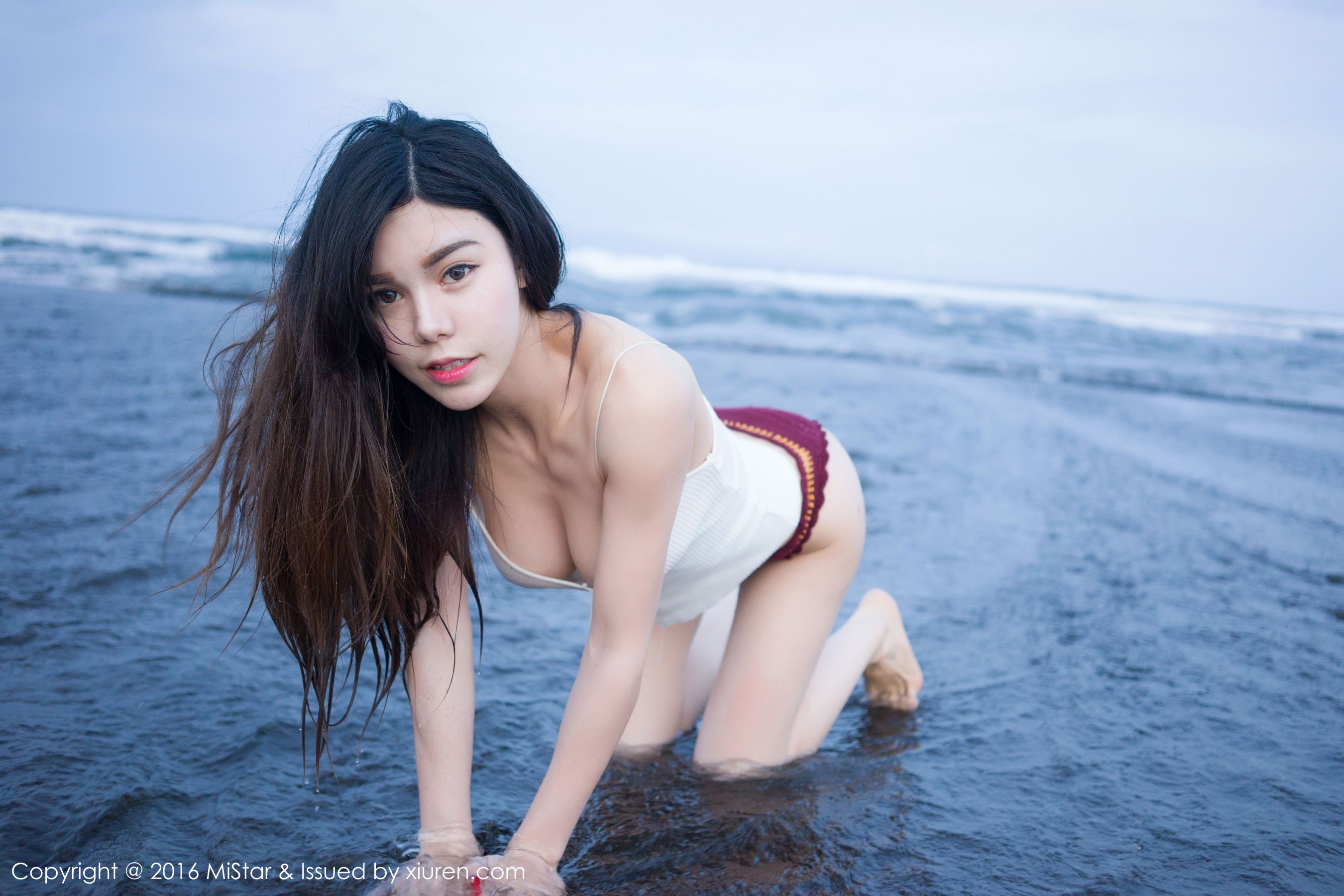 沈佳熹《海边小背心+比基尼》  Vol.125-图33