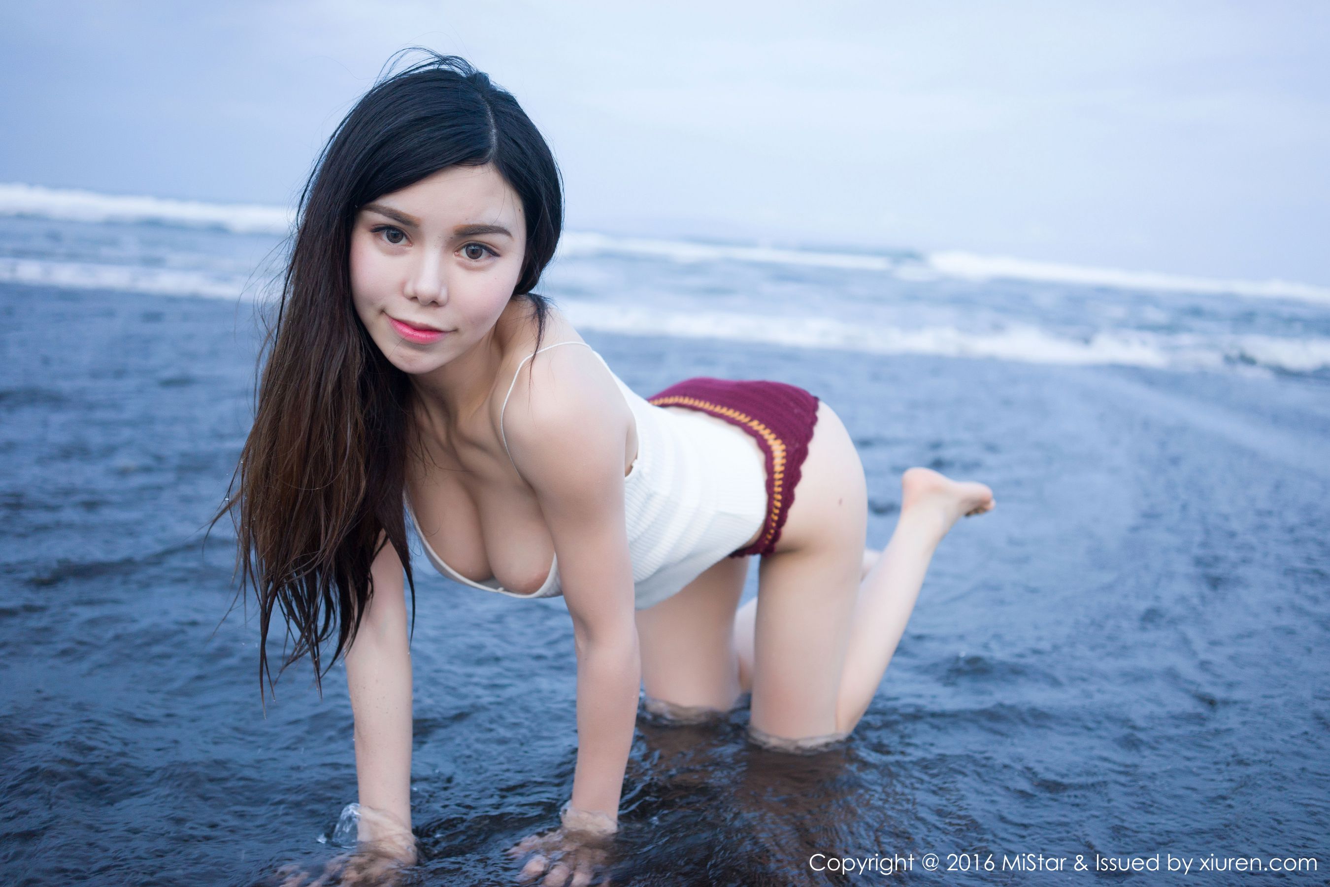 沈佳熹《海边小背心+比基尼》  Vol.125-图34