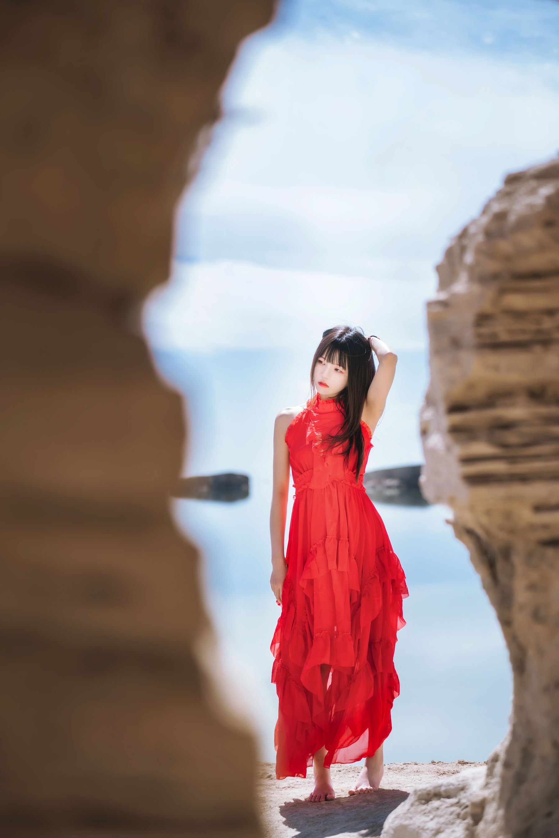 VOL.372 海边红裙-图16