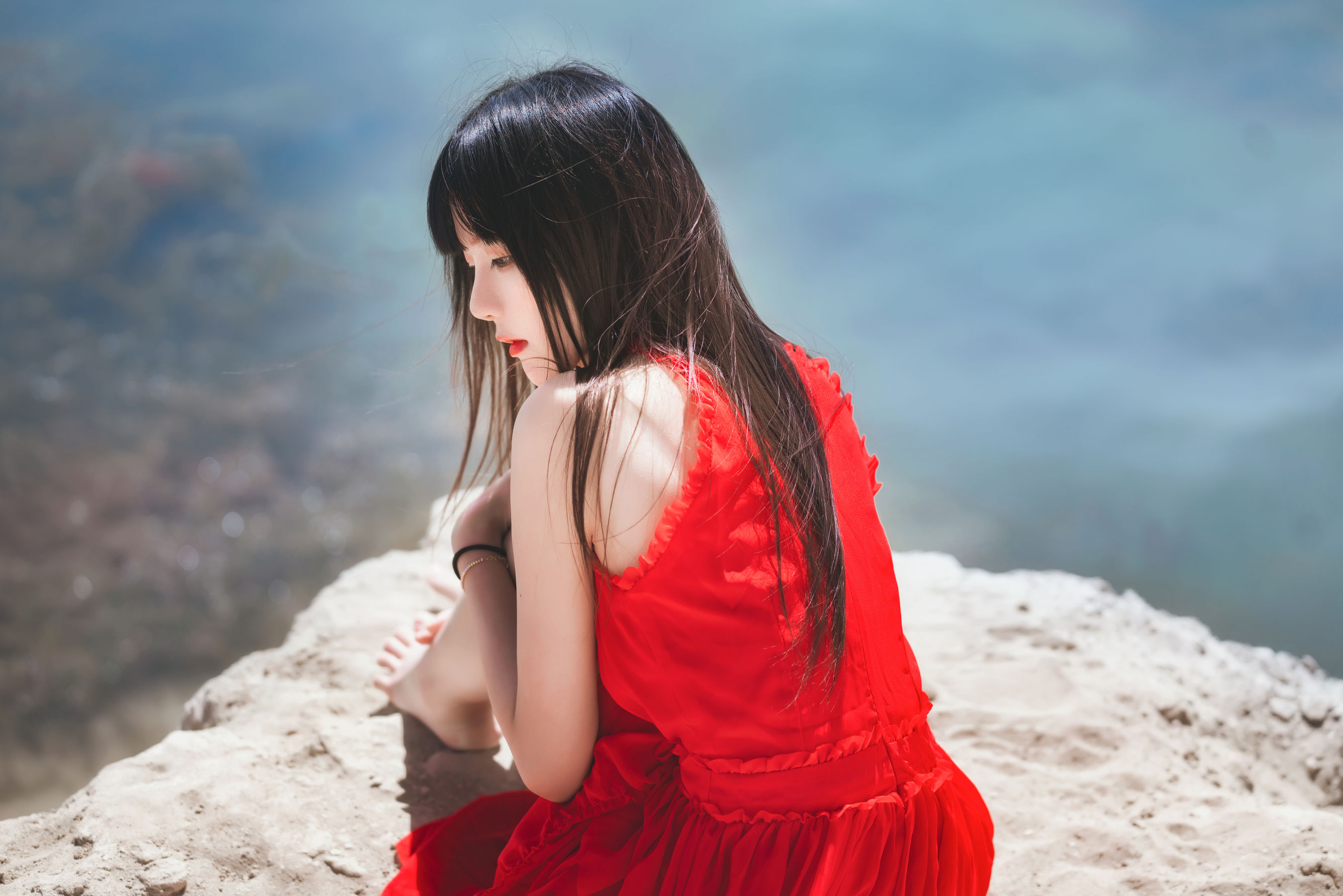 VOL.372 海边红裙-图21