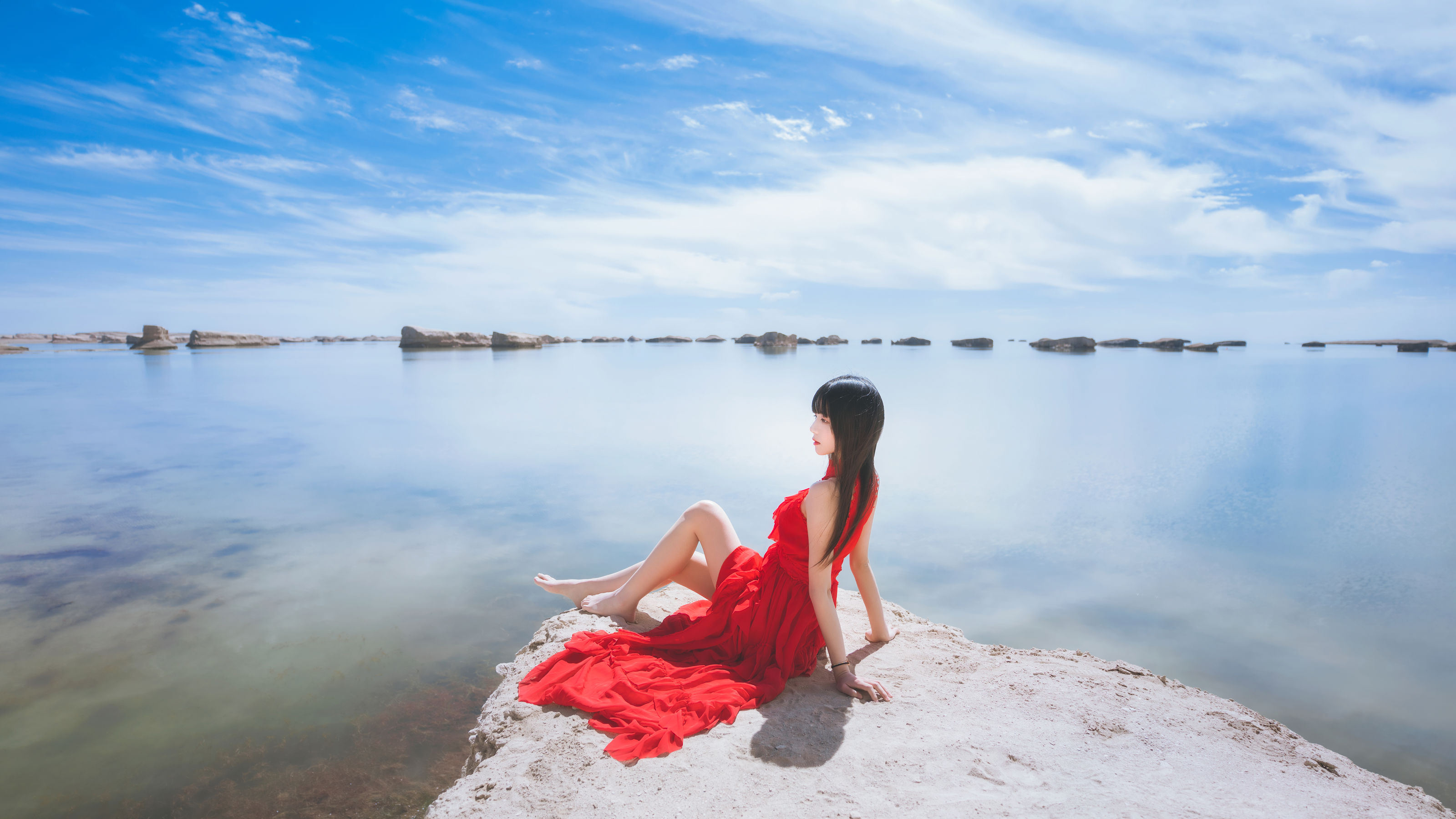 VOL.372 海边红裙-图23