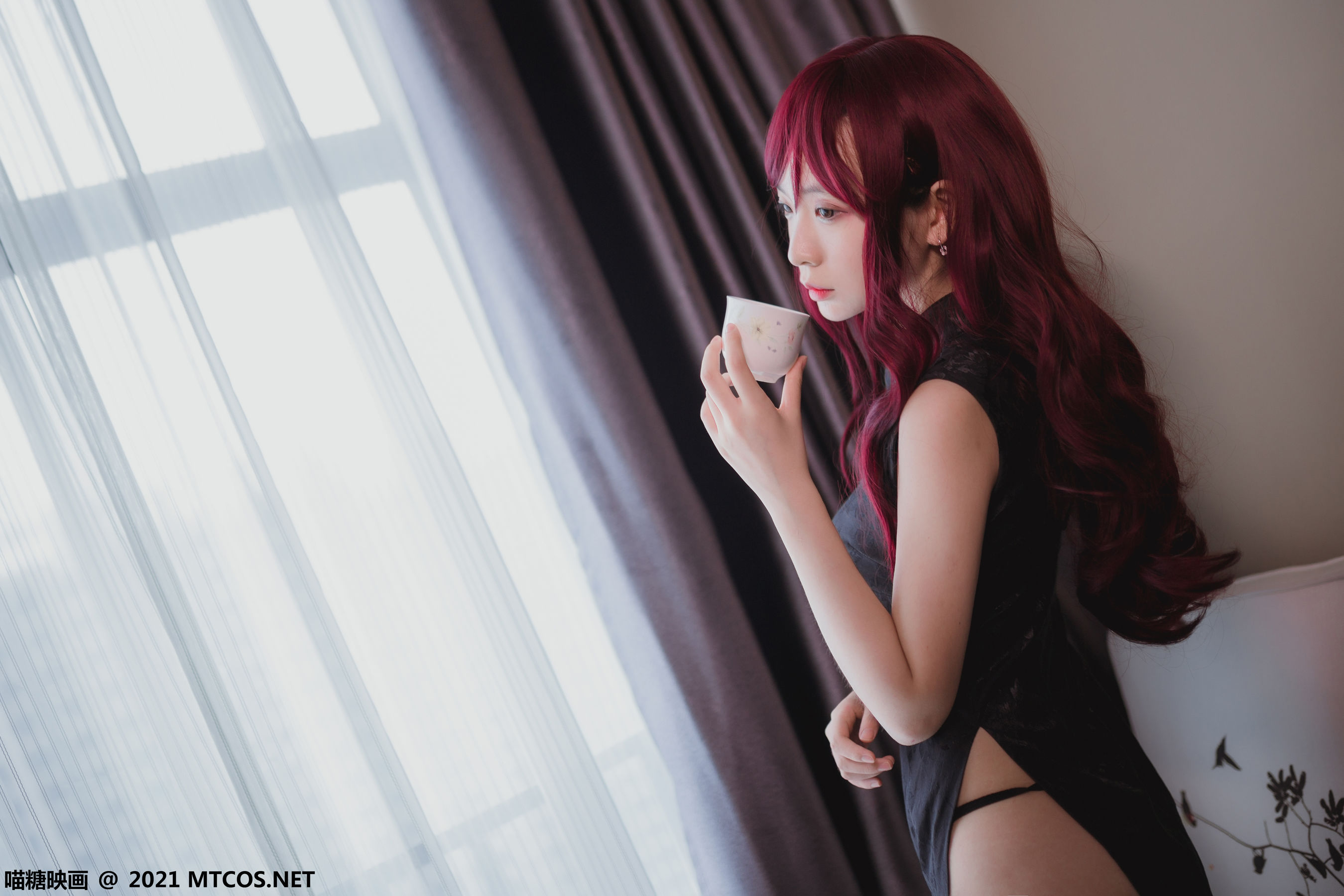 VOL.385 黑色旗袍-图13