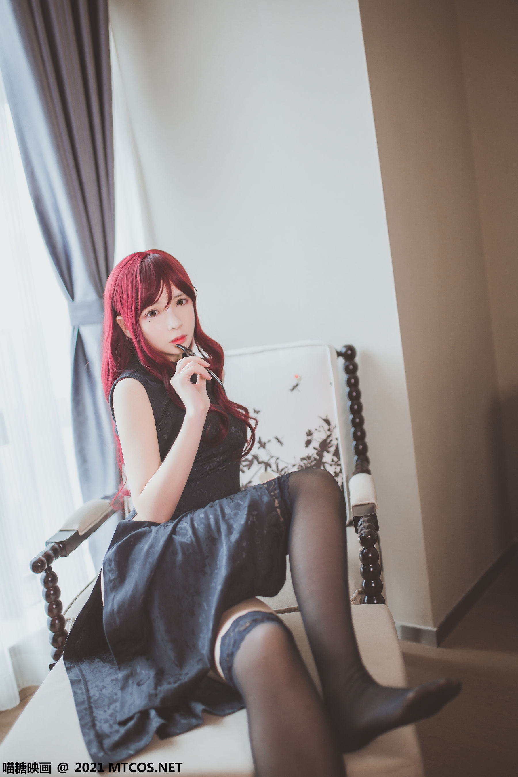 VOL.385 黑色旗袍-图3