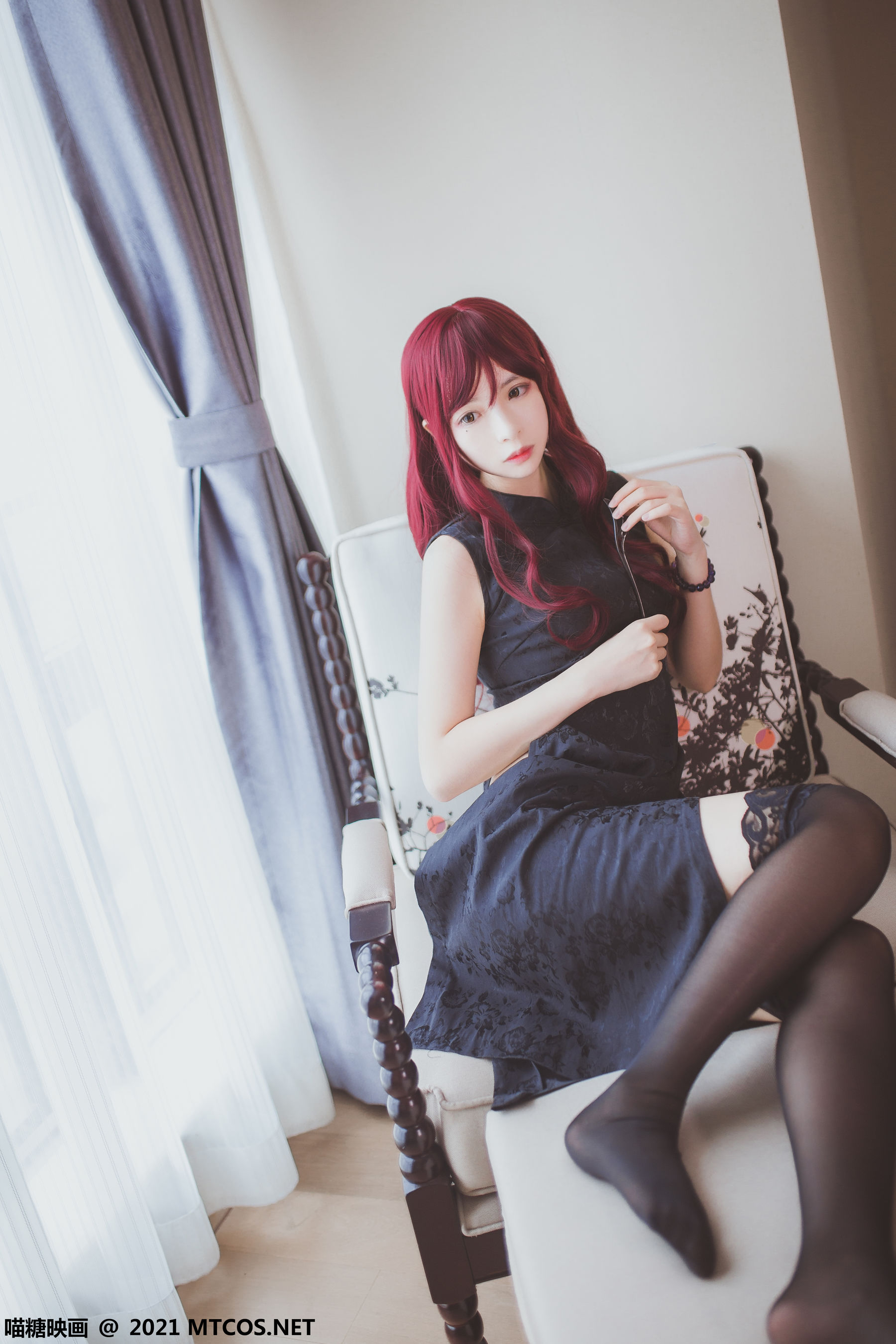 VOL.385 黑色旗袍-图5