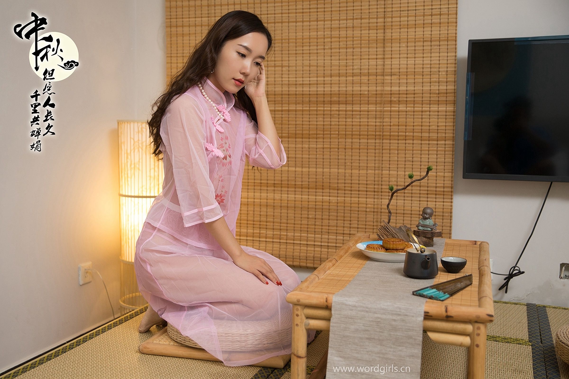 小乔 旗袍明月千里寄相思-图1