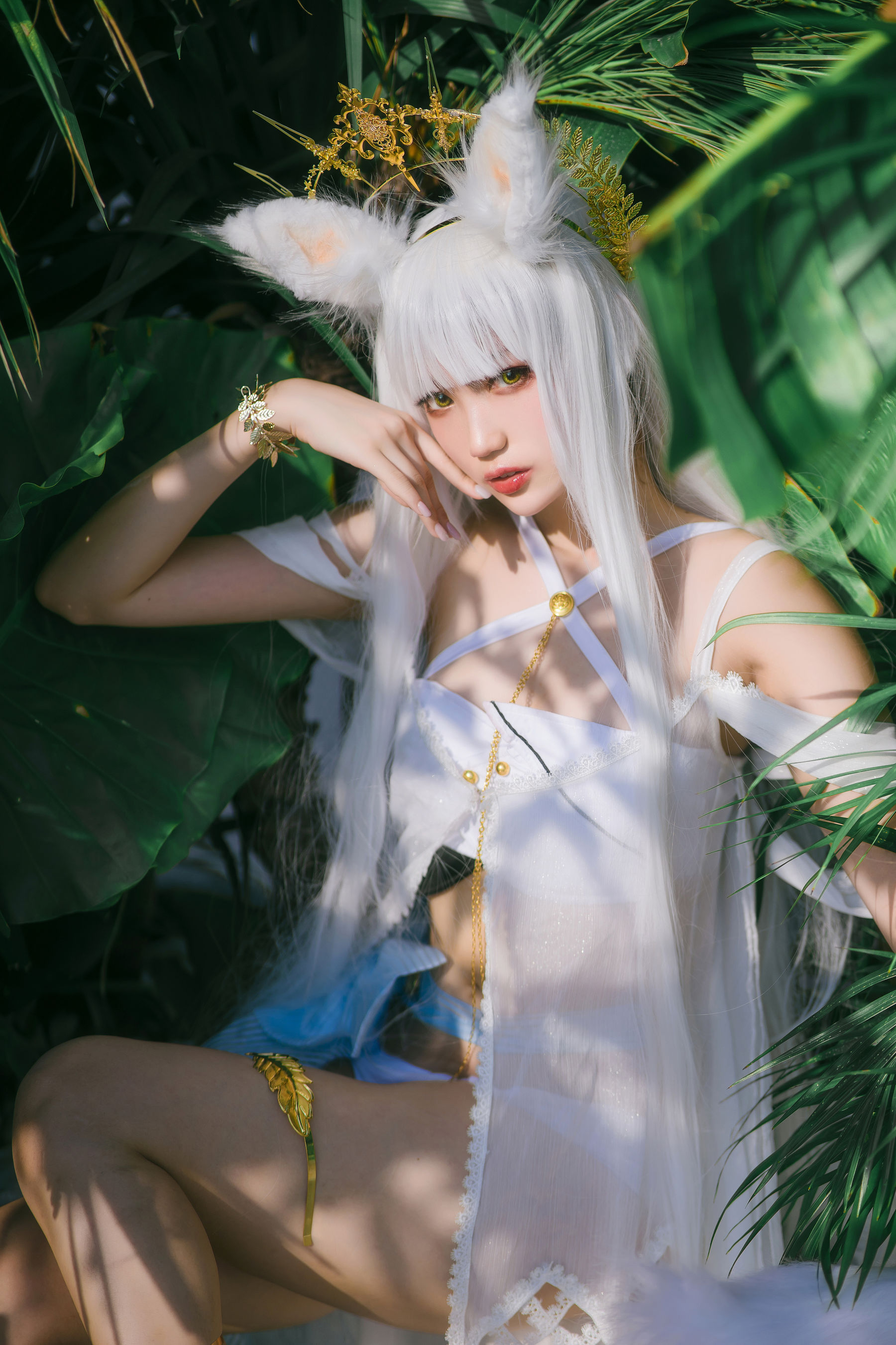 周叽是可爱兔兔 - 白金泳装-图2