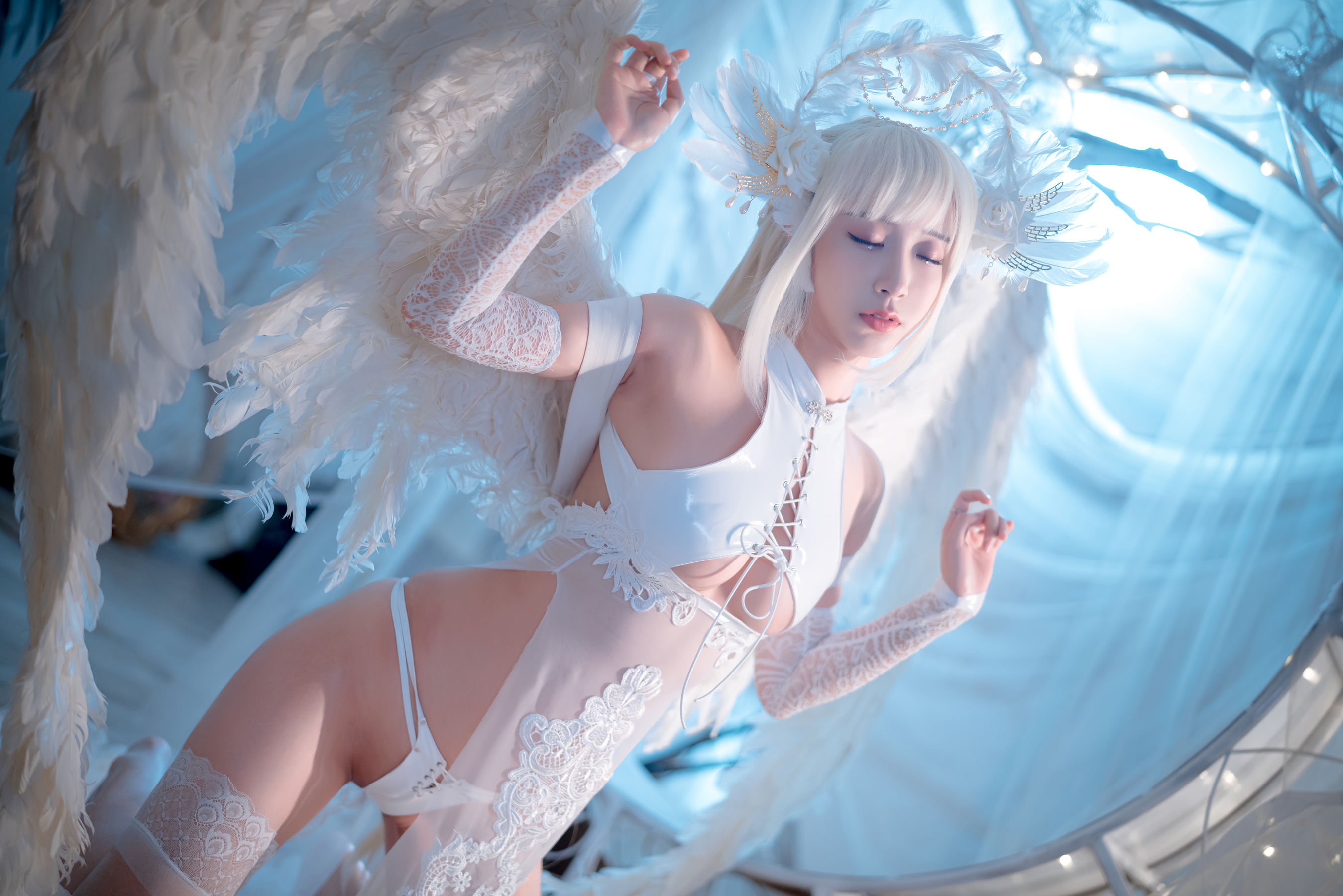 人气Coser黑川 - 天使-图15