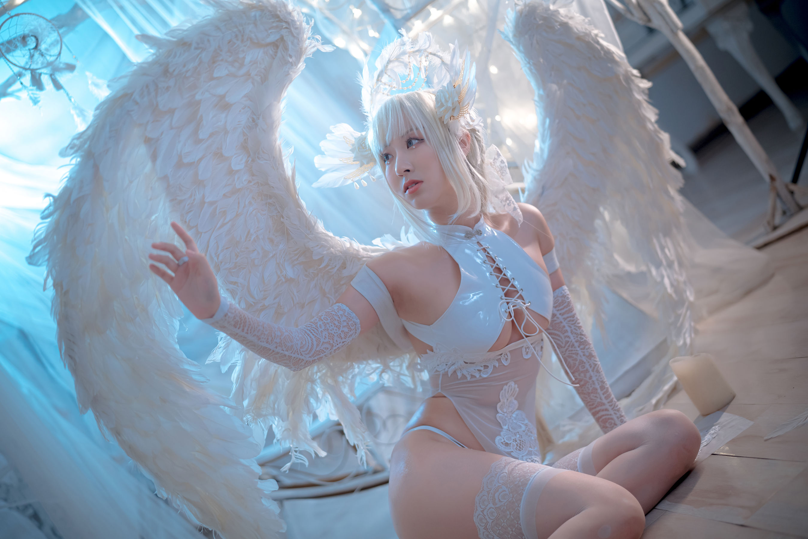 人气Coser黑川 - 天使-图19