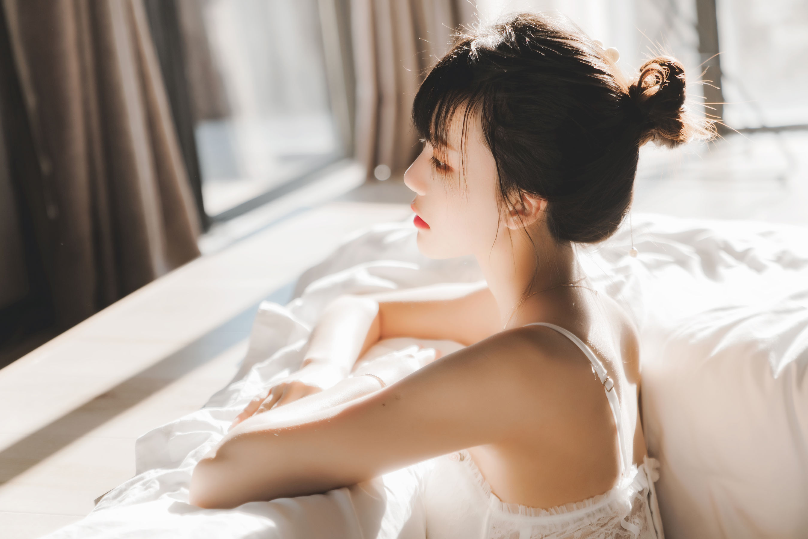 桜桃喵 - 白纱糖01-图20