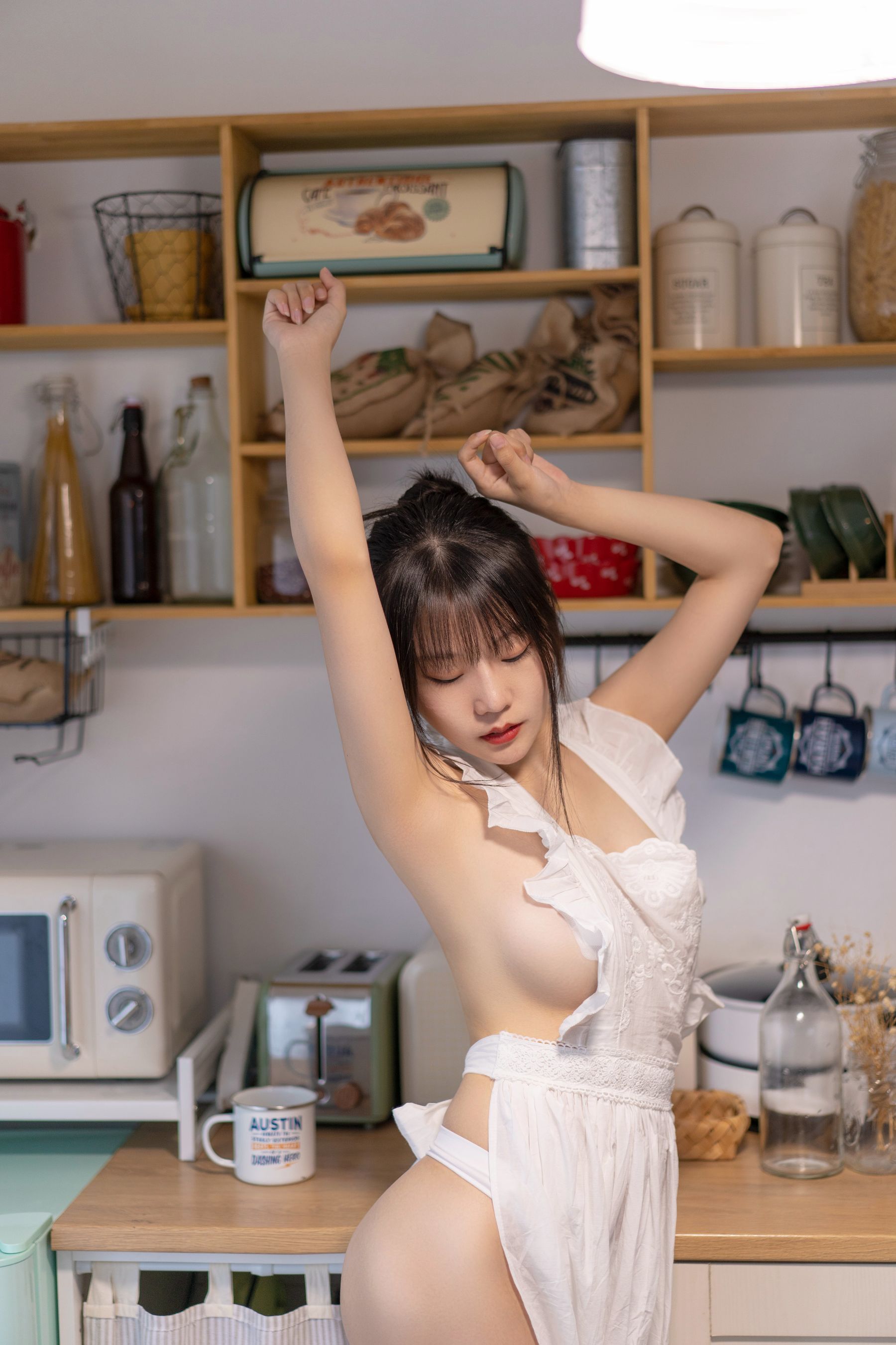 香草喵露露写真 - 厨娘-图37