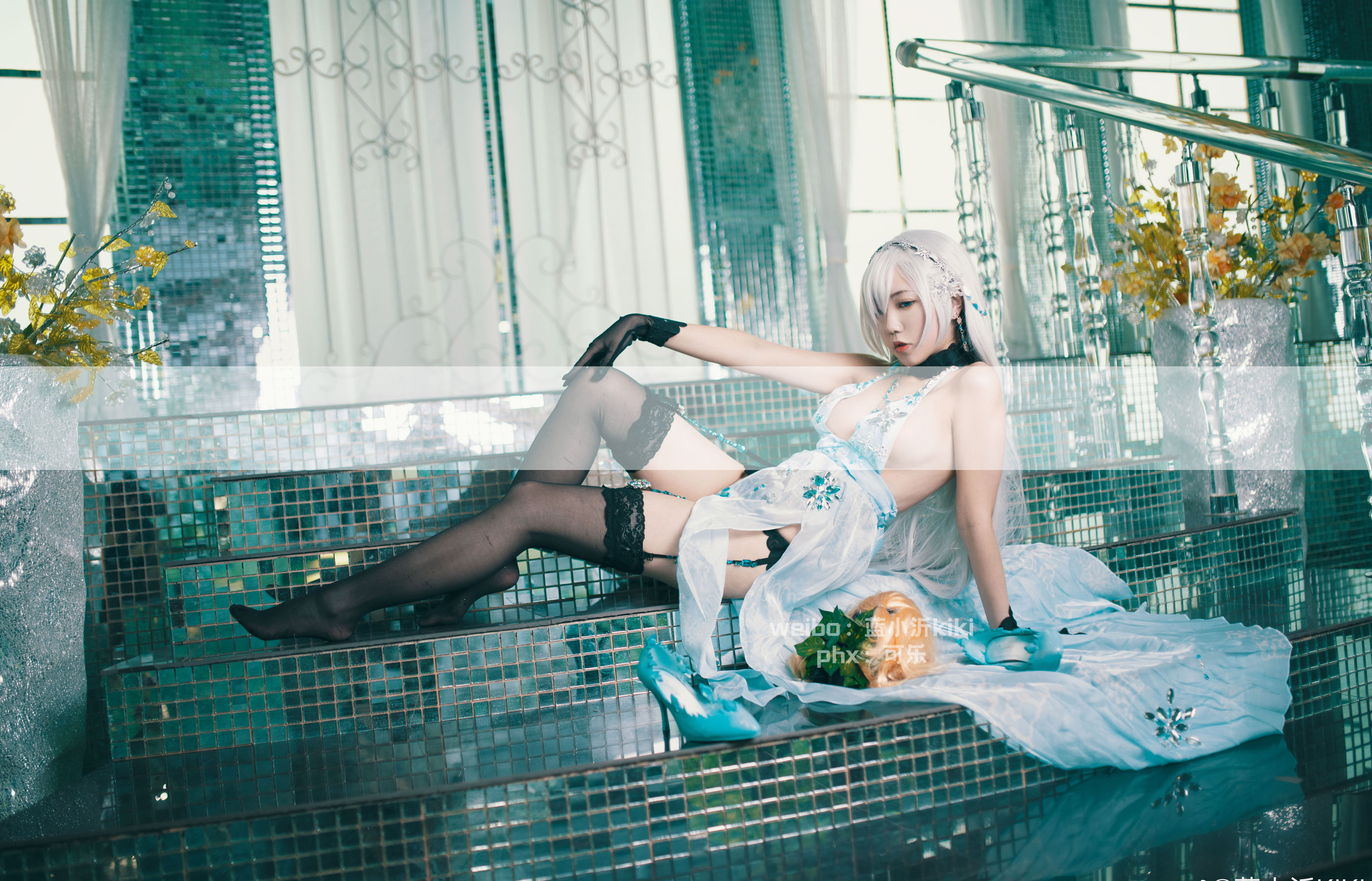 微博萌妹蓝小沂KiKi - 安娜斯塔西娅同人cos-图6