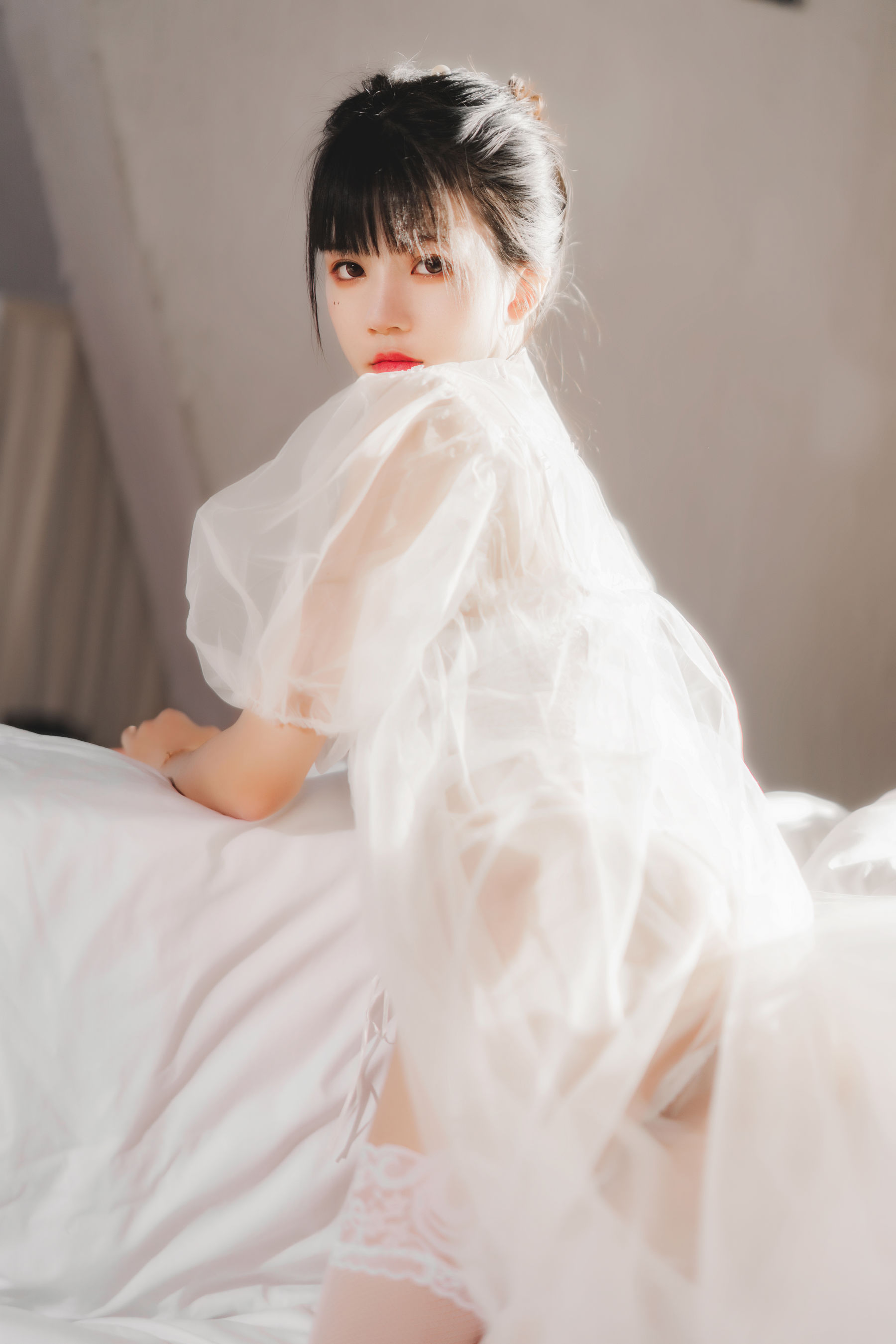 桜桃喵 - 白纱糖02-图13