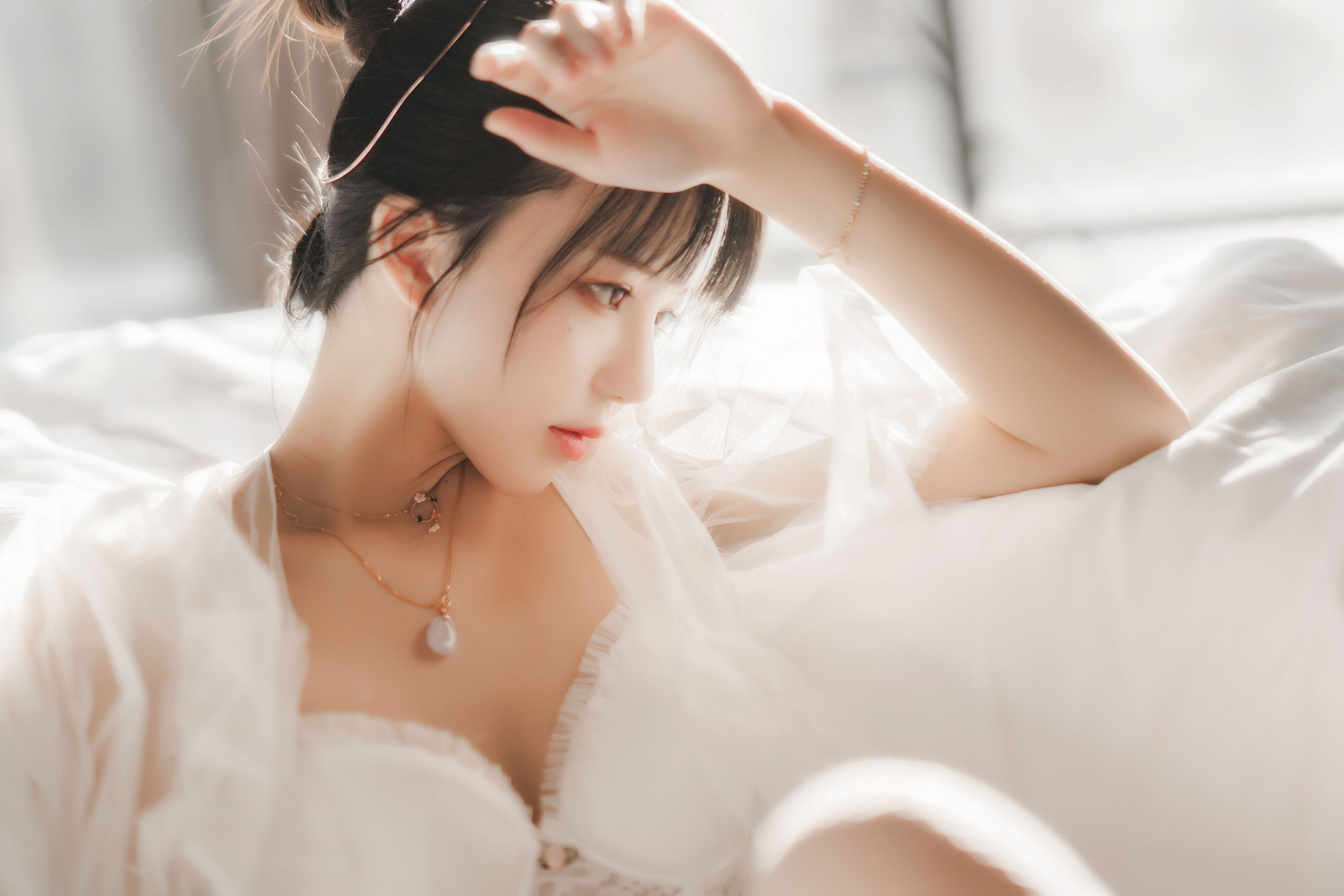 桜桃喵 - 白纱糖02-图15