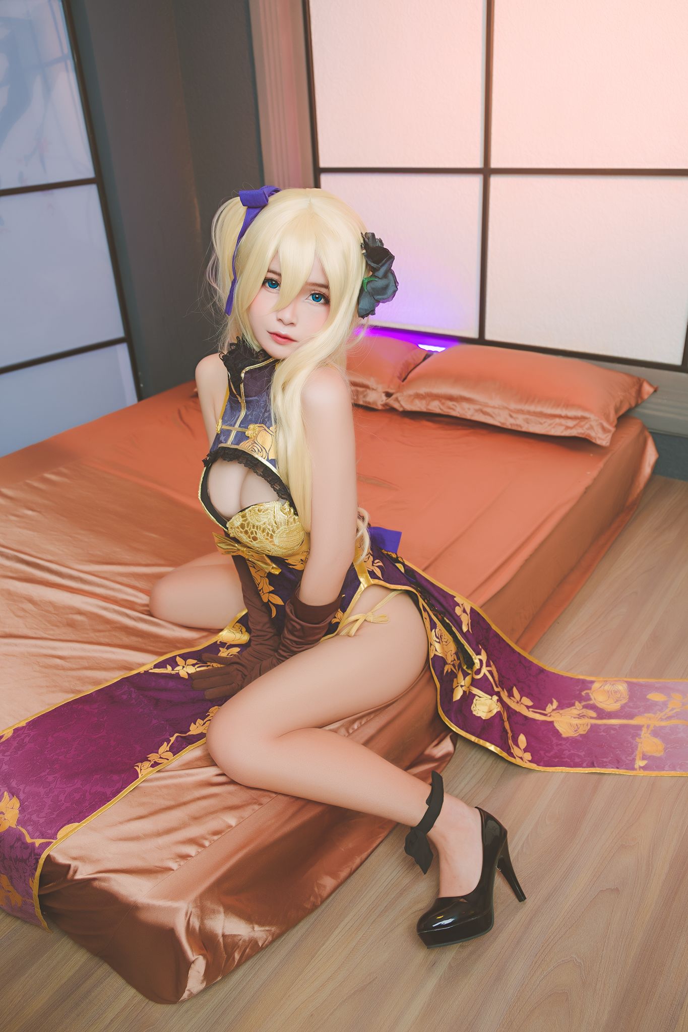 Azami福利 - 金莲旗袍-图5