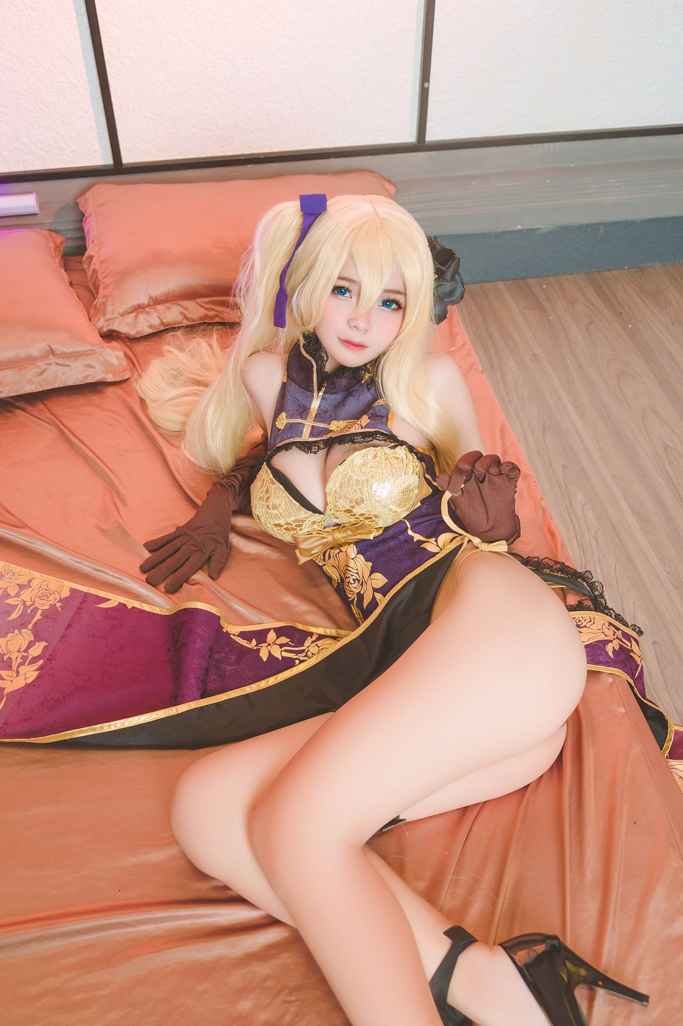 Azami福利 - 金莲旗袍-图6