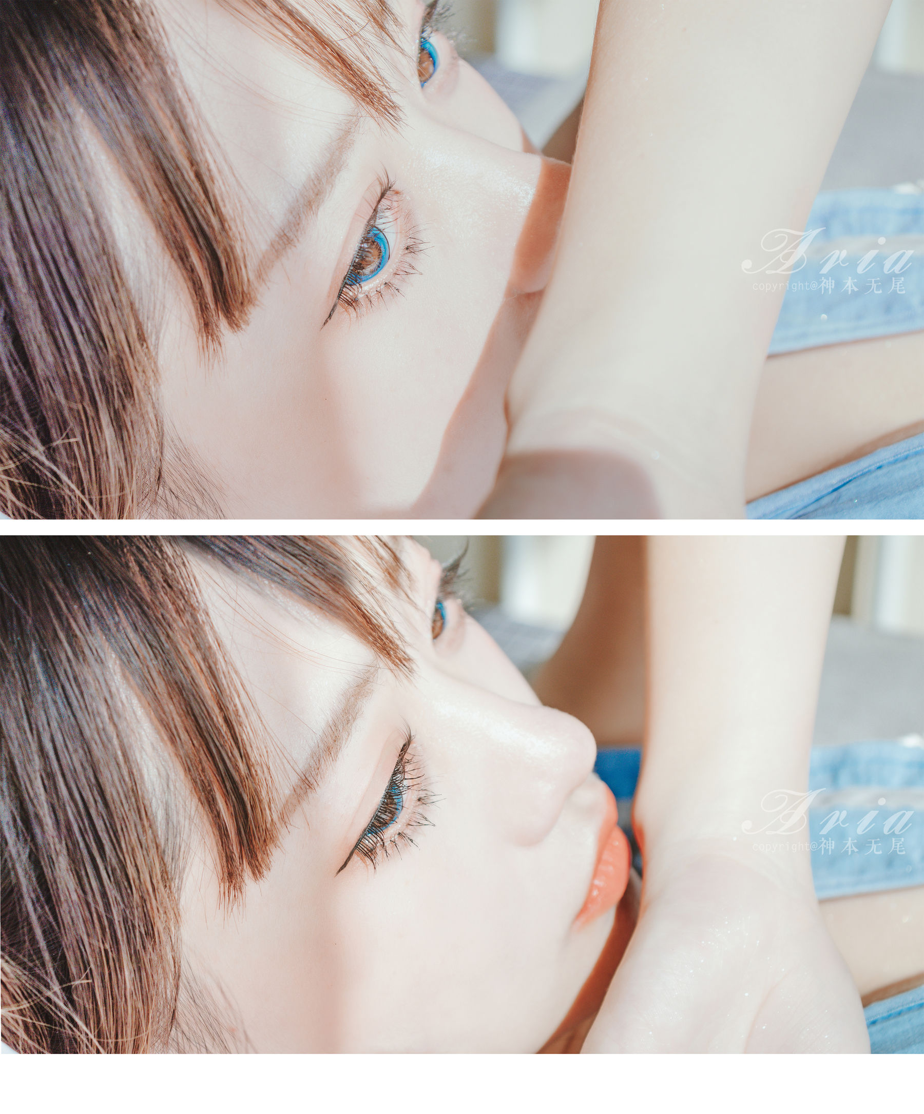 神本无尾_Aria - 蓝色睡裙-图5