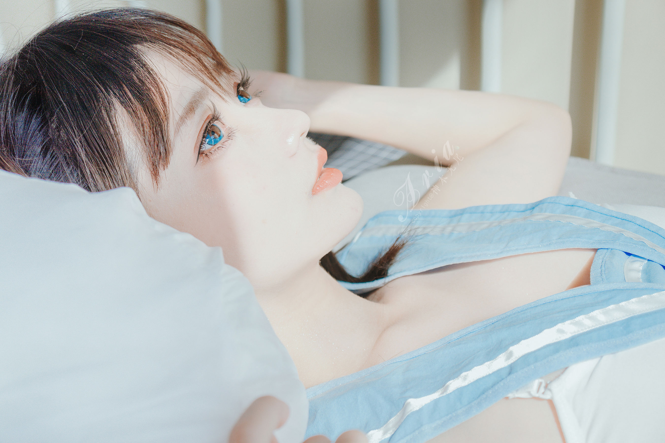 神本无尾_Aria - 蓝色睡裙-图6