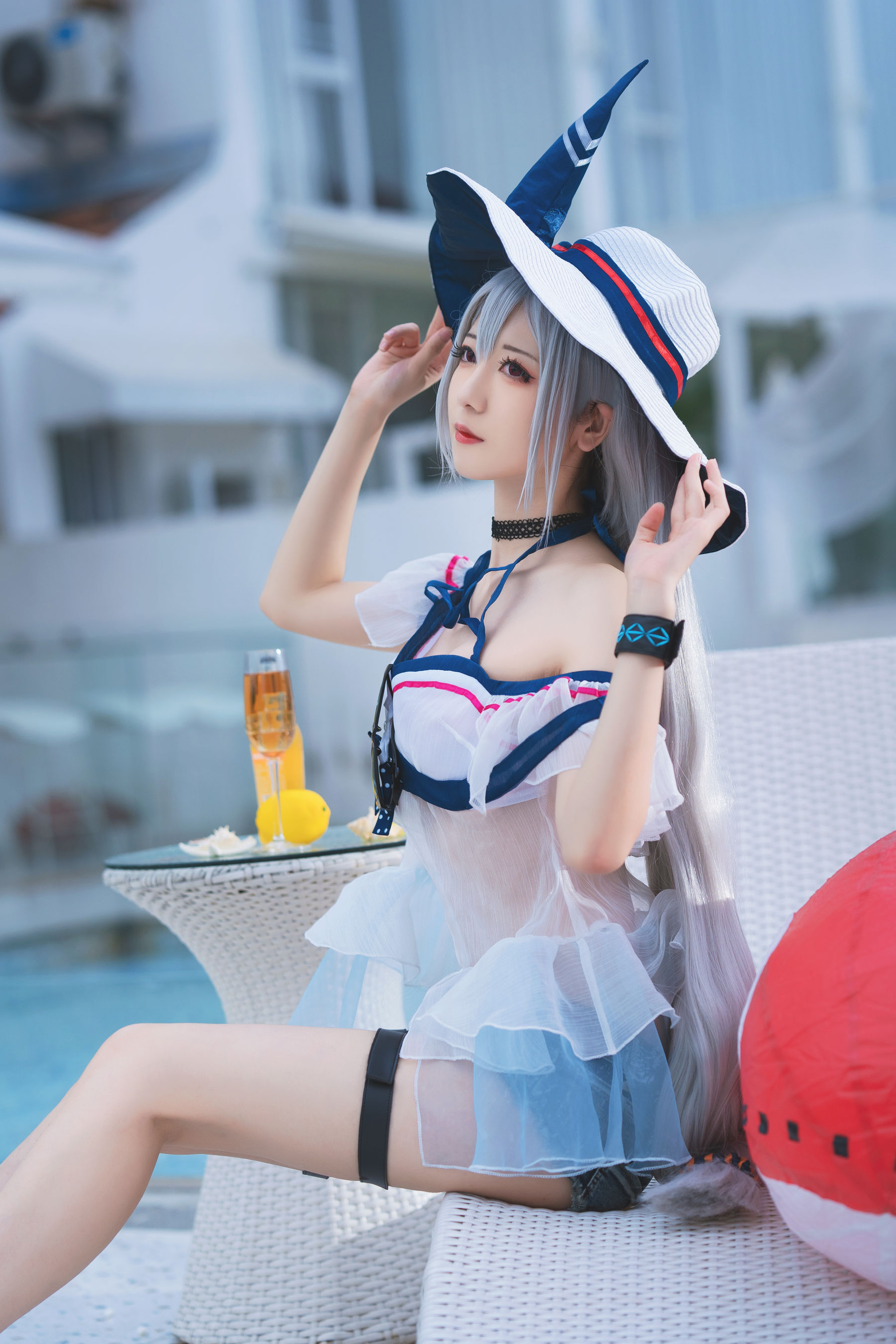 小姐姐弥音音ww - 明日方舟 斯卡蒂泳装-图10