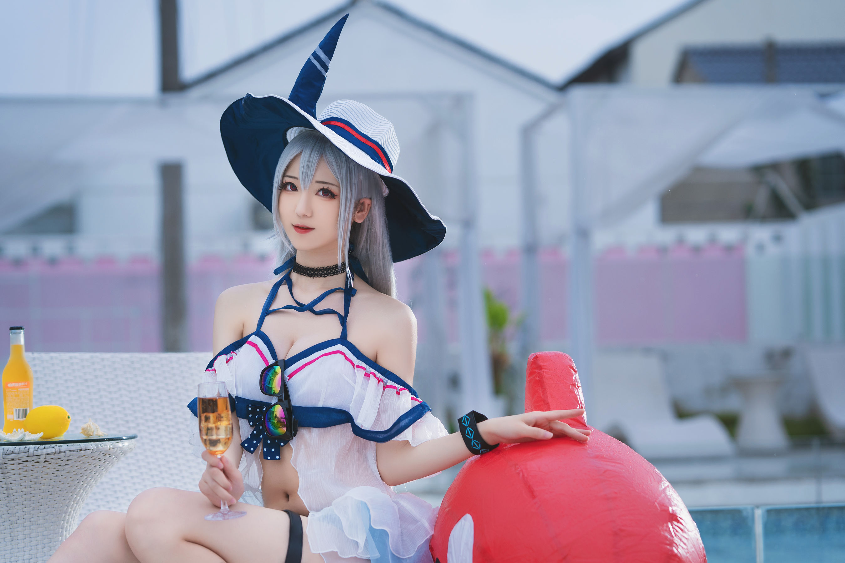 小姐姐弥音音ww - 明日方舟 斯卡蒂泳装-图7