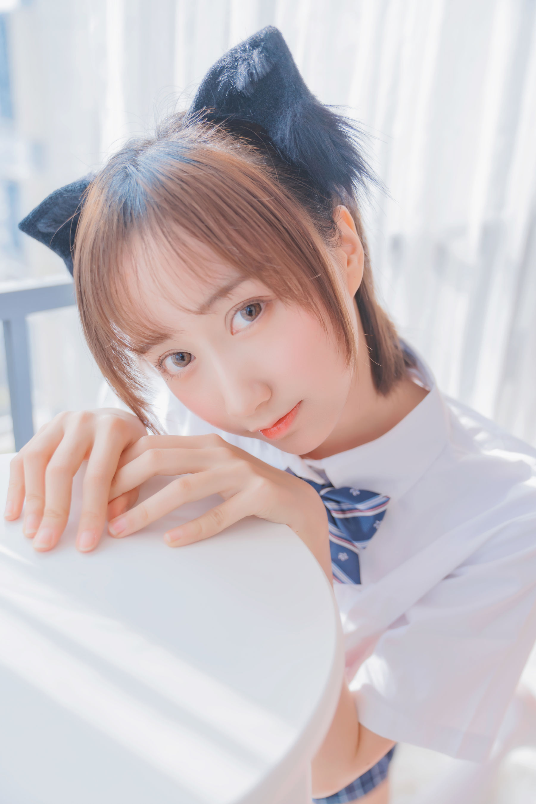 萌系小姐姐木绵绵OwO - 怀中猫-图12