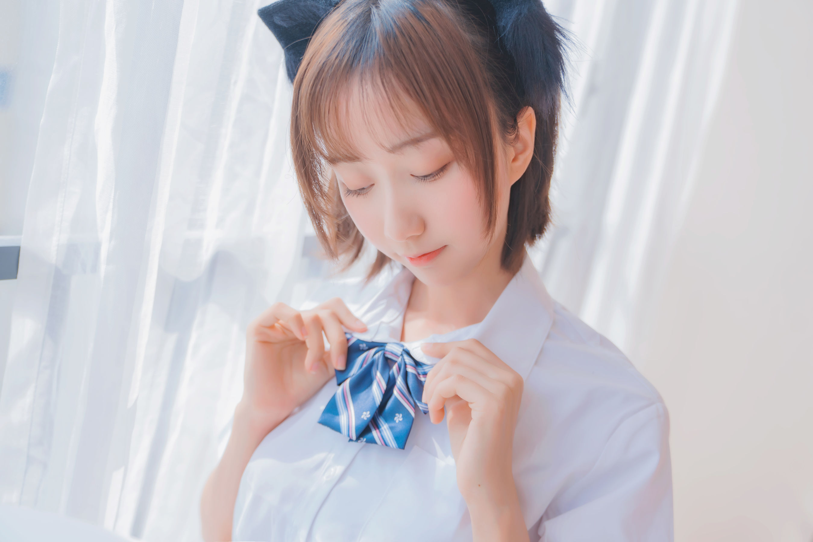 萌系小姐姐木绵绵OwO - 怀中猫-图16