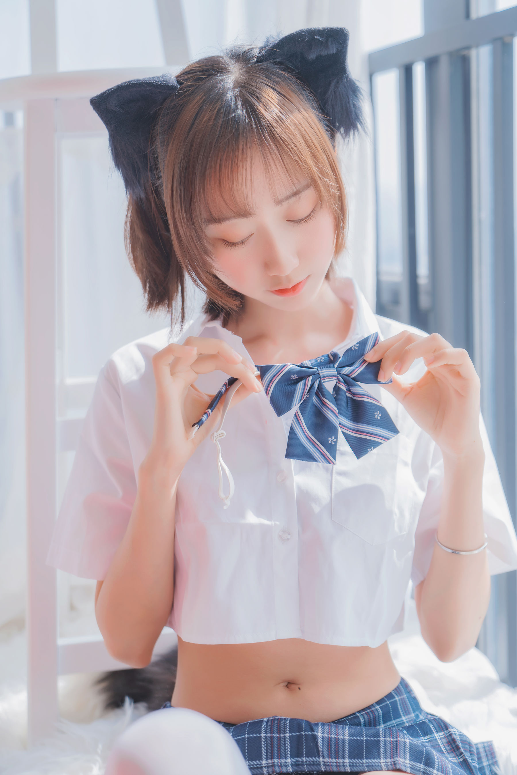 萌系小姐姐木绵绵OwO - 怀中猫-图23