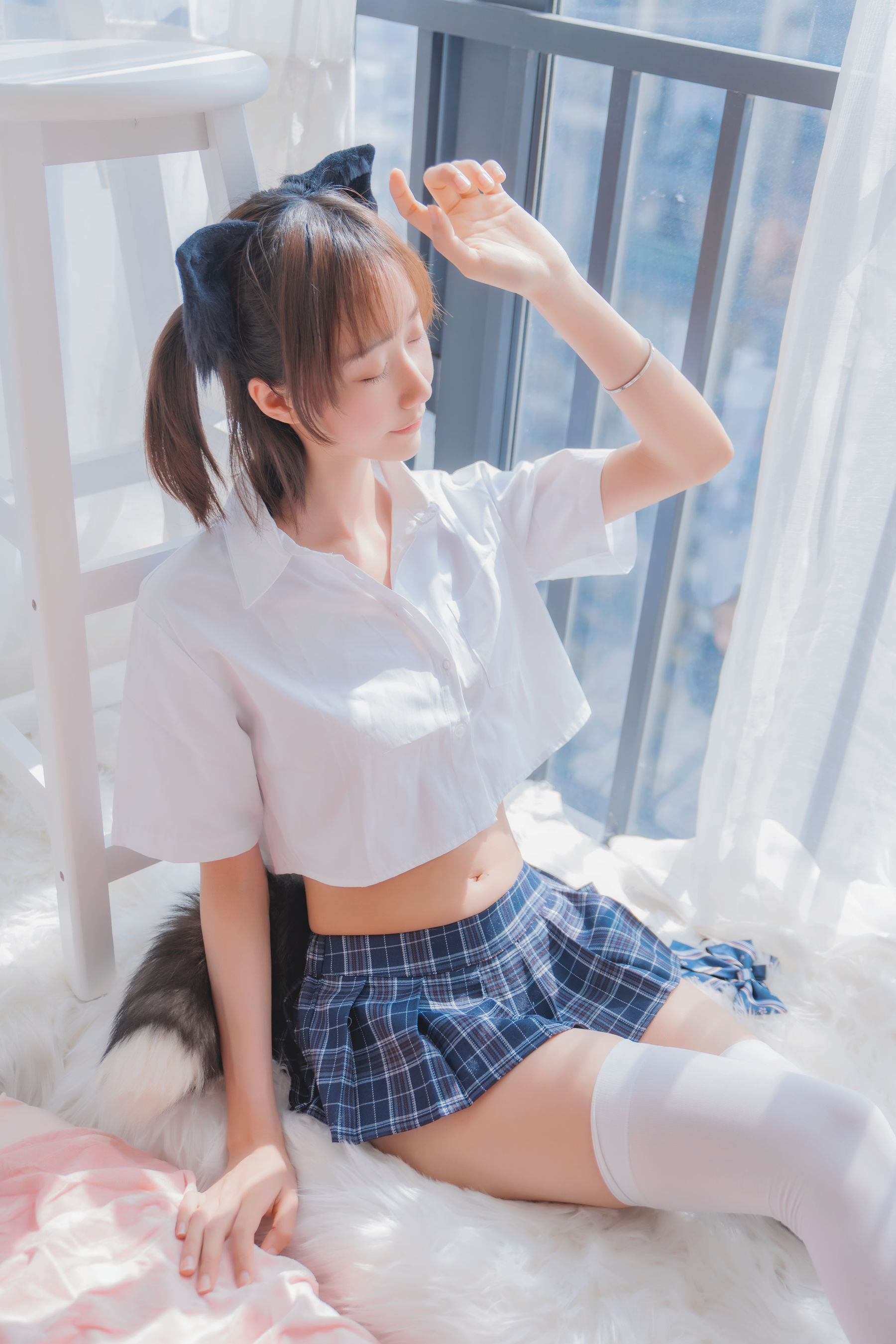 萌系小姐姐木绵绵OwO - 怀中猫-图27