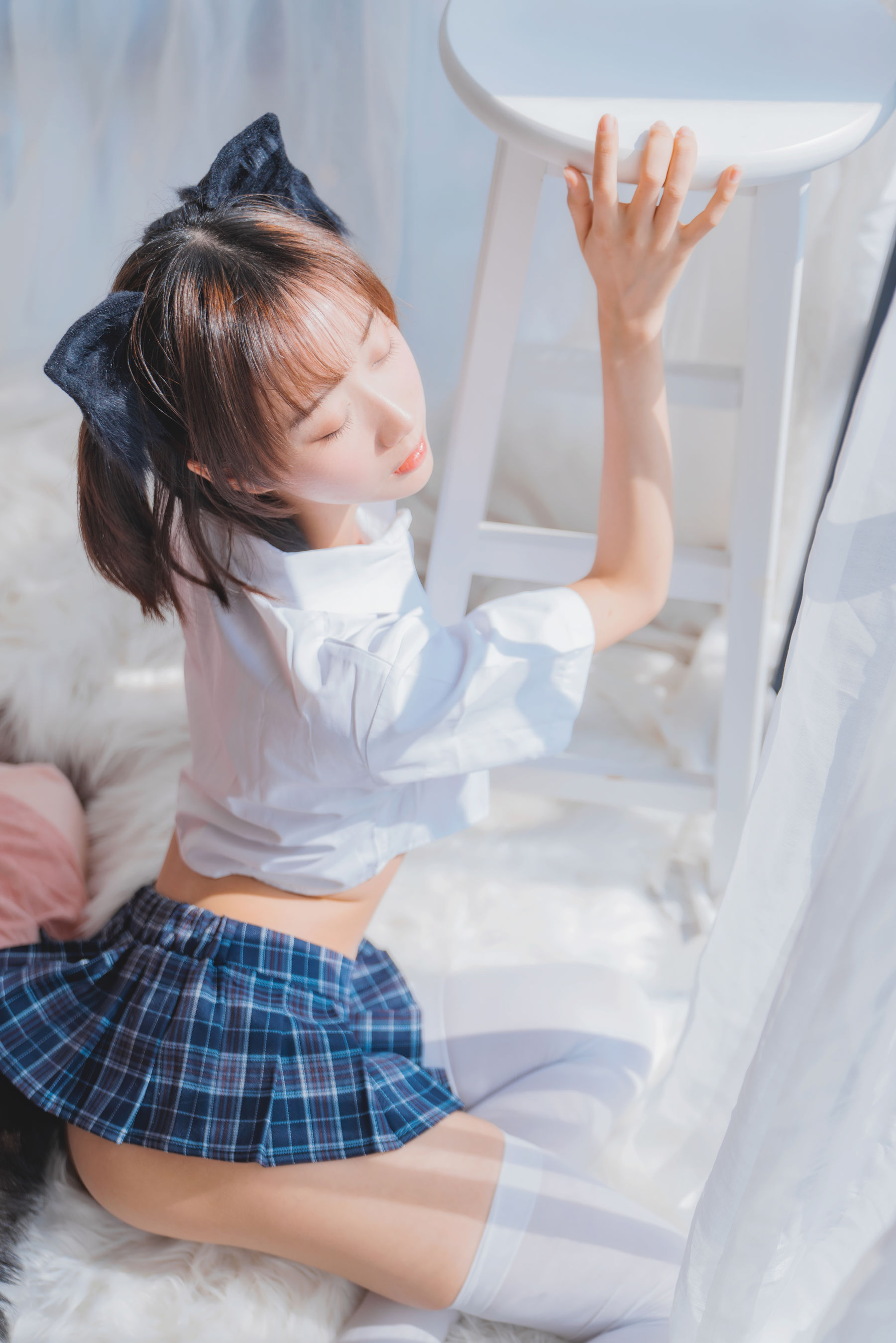 萌系小姐姐木绵绵OwO - 怀中猫-图37