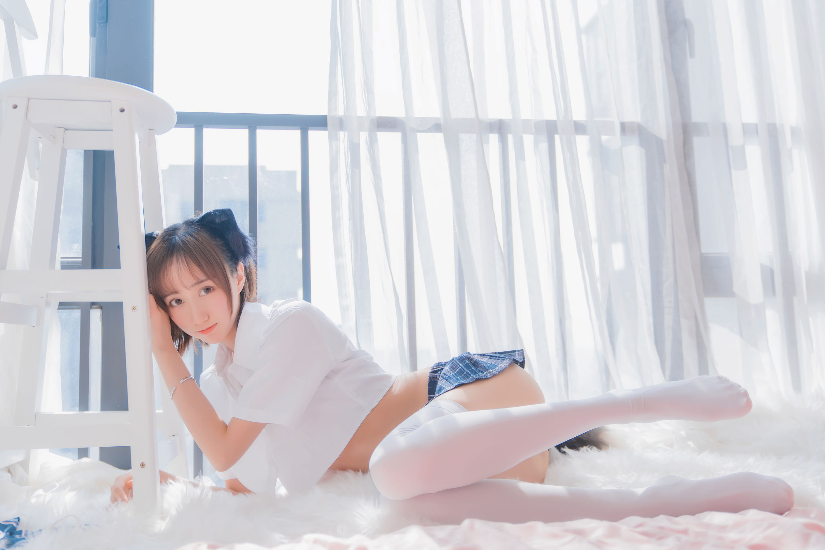 萌系小姐姐木绵绵OwO - 怀中猫-图53