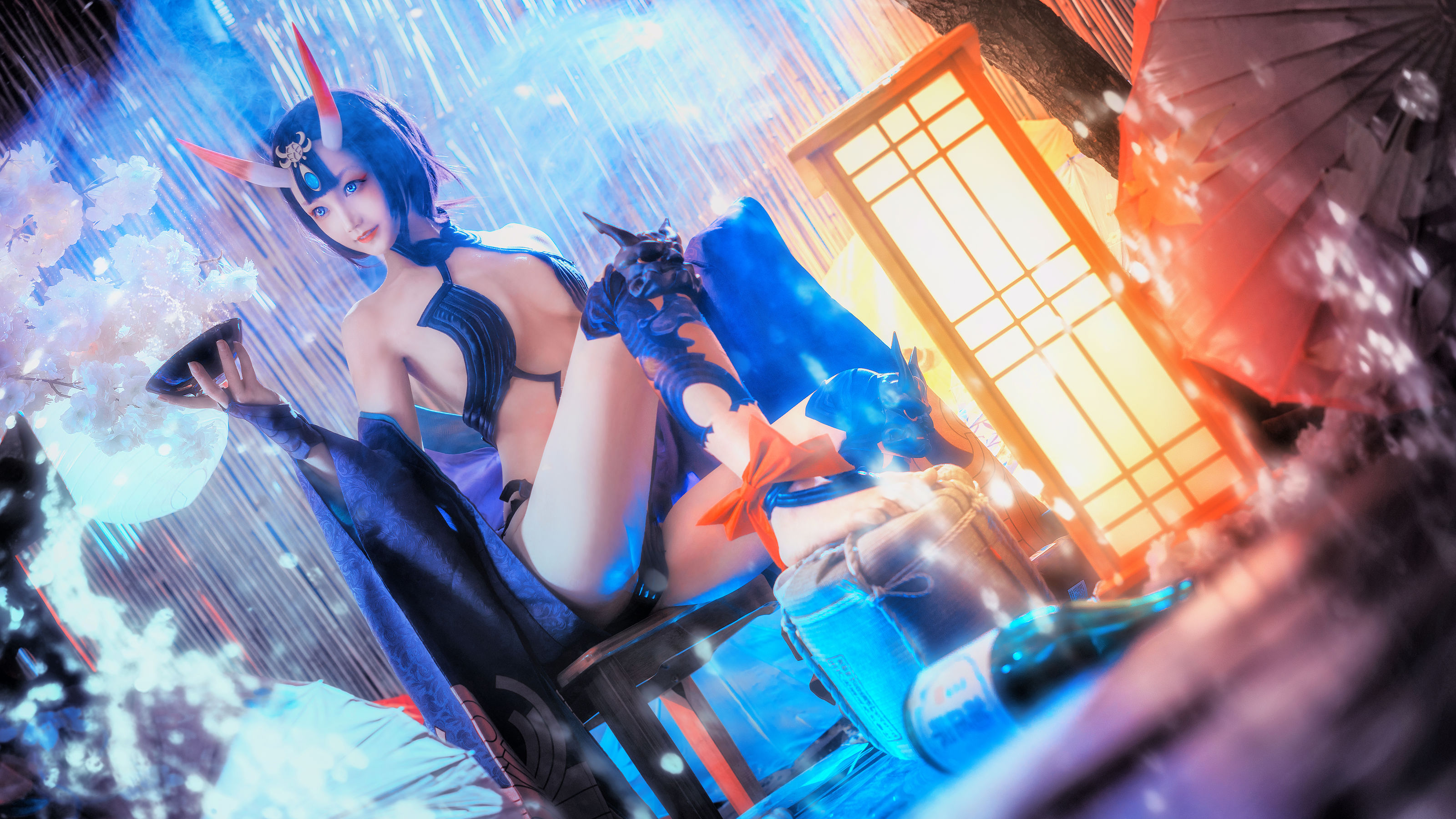 COS少女星野咪兔 - 酒吞童子-图0