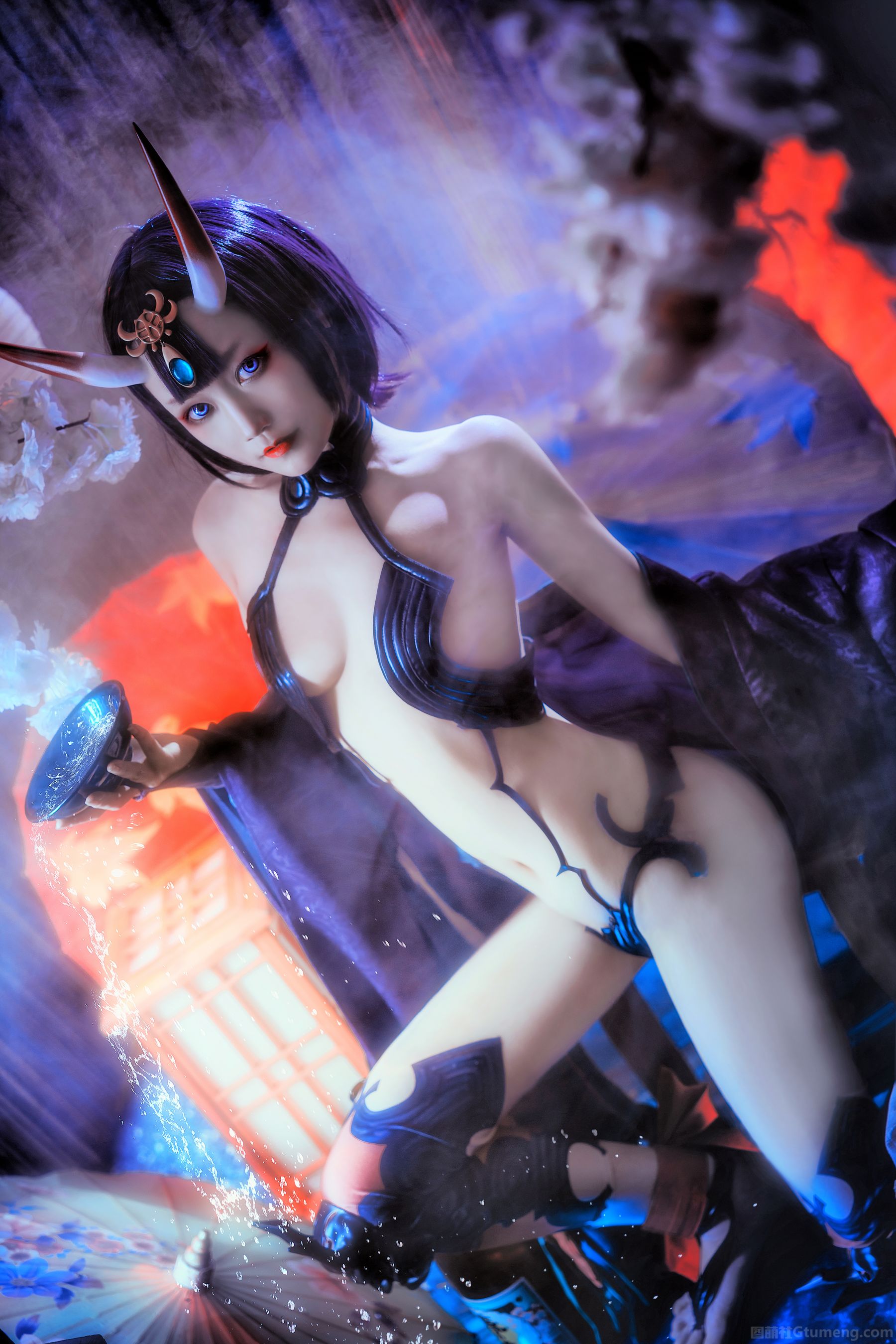 COS少女星野咪兔 - 酒吞童子-图13