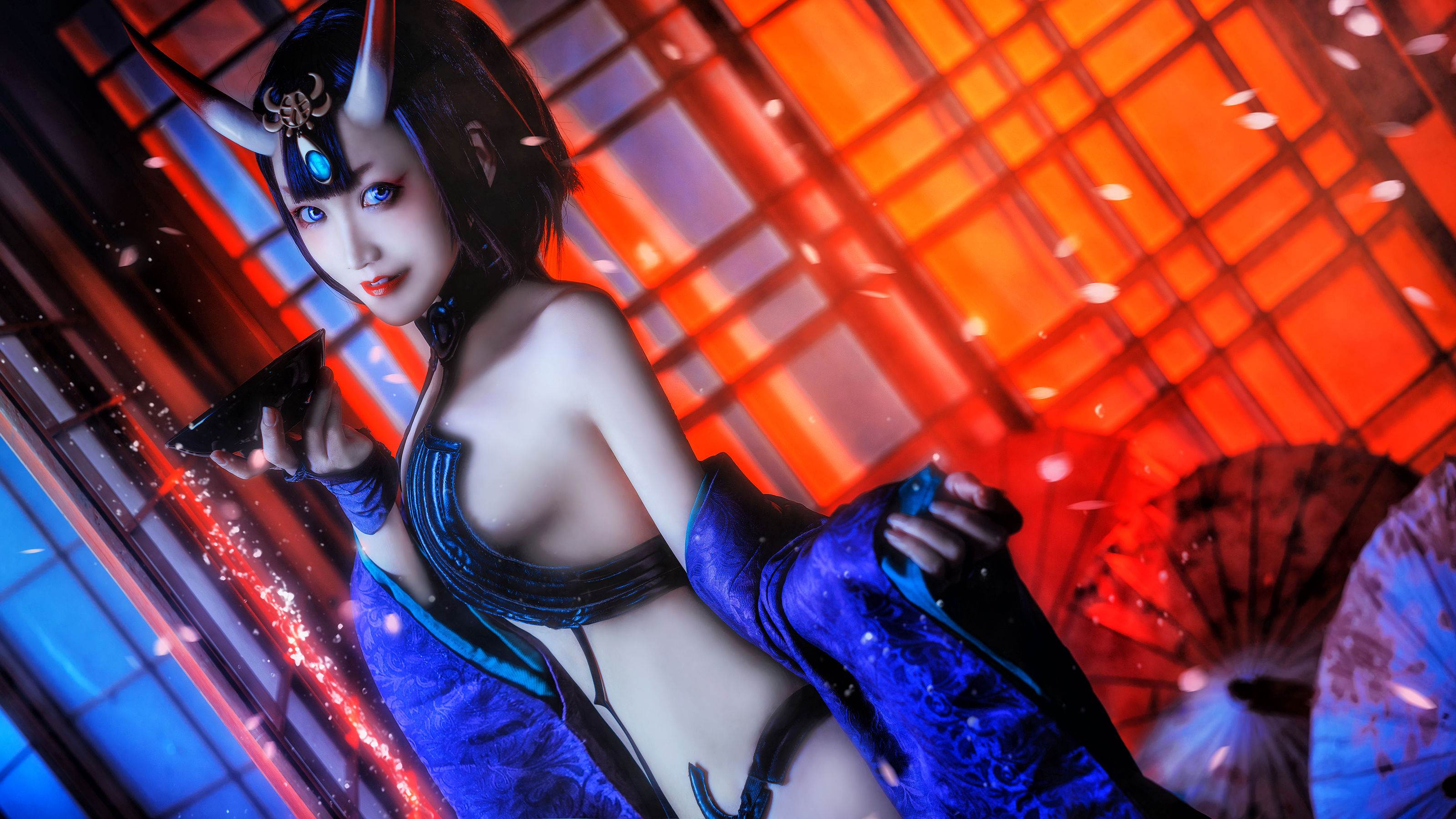 COS少女星野咪兔 - 酒吞童子-图14