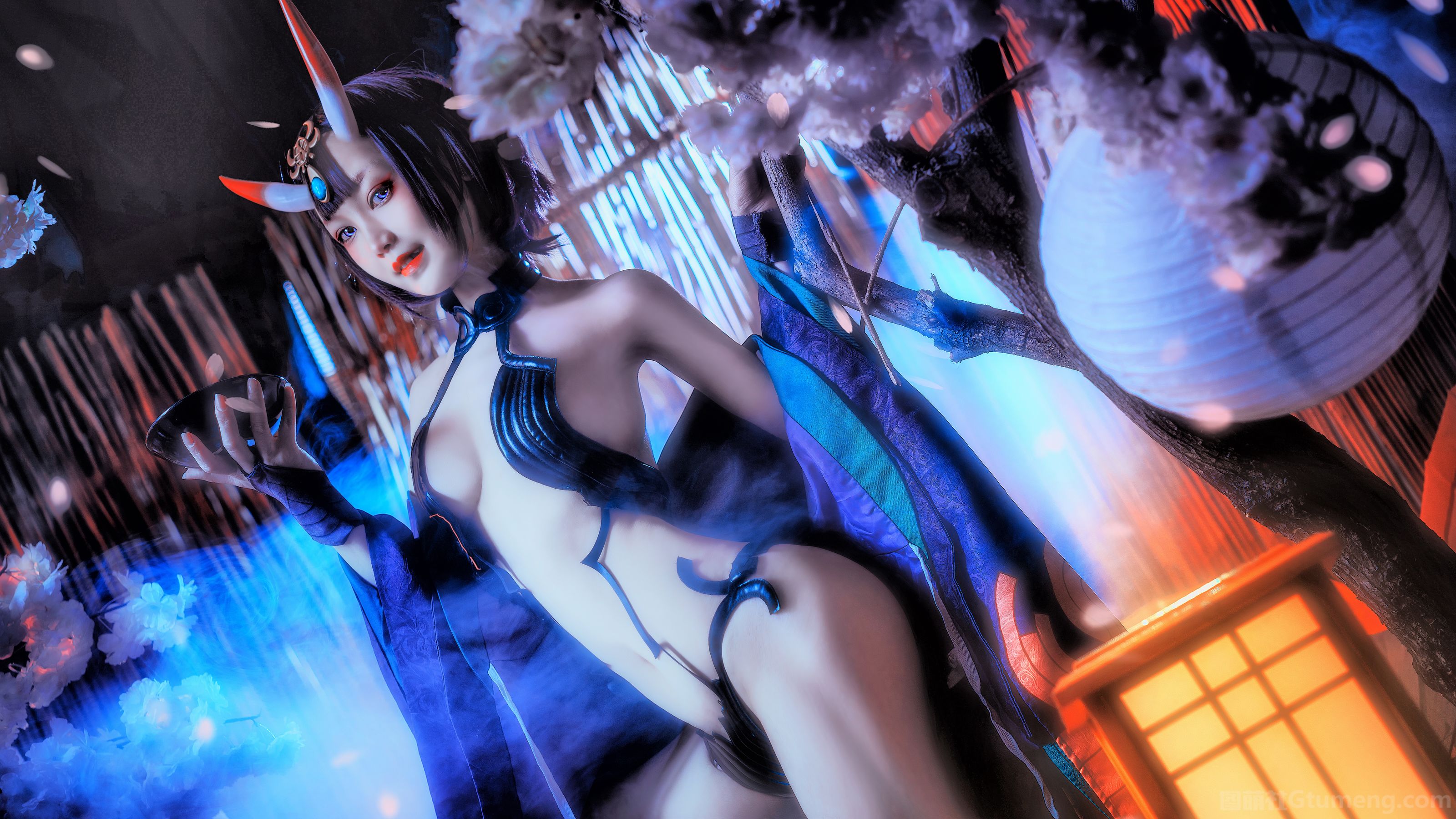 COS少女星野咪兔 - 酒吞童子-图16