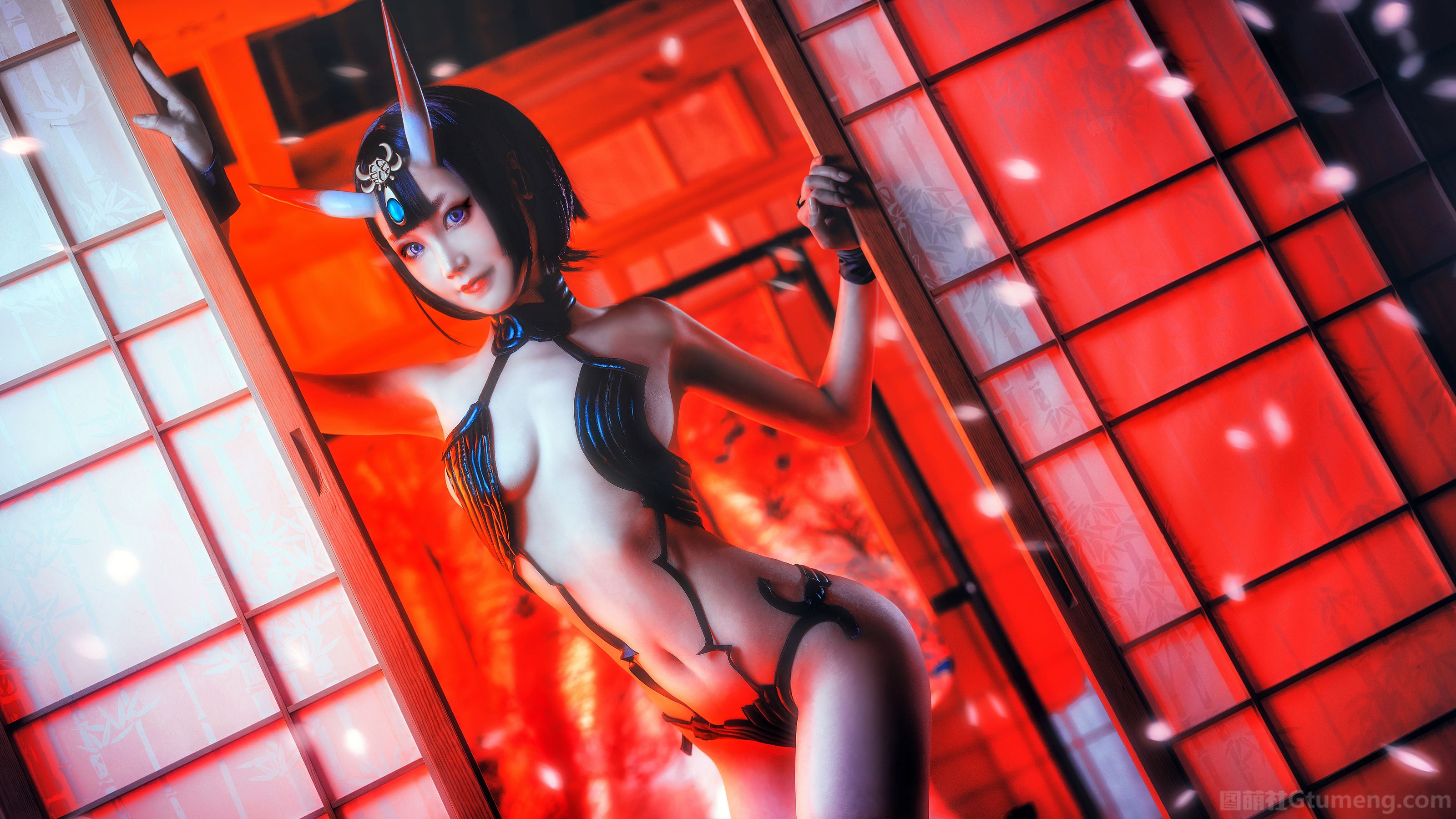 COS少女星野咪兔 - 酒吞童子-图19