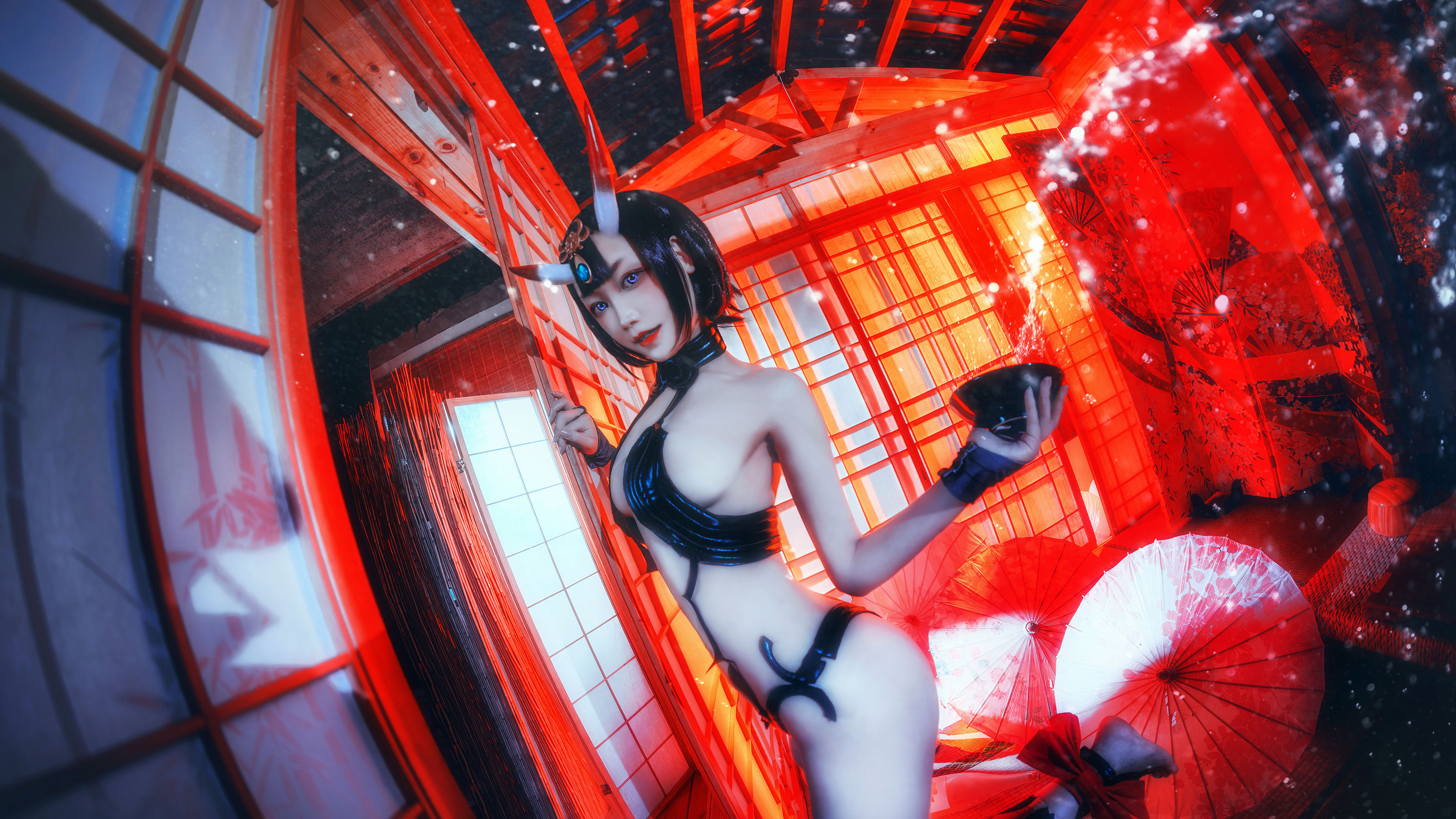 COS少女星野咪兔 - 酒吞童子-图21