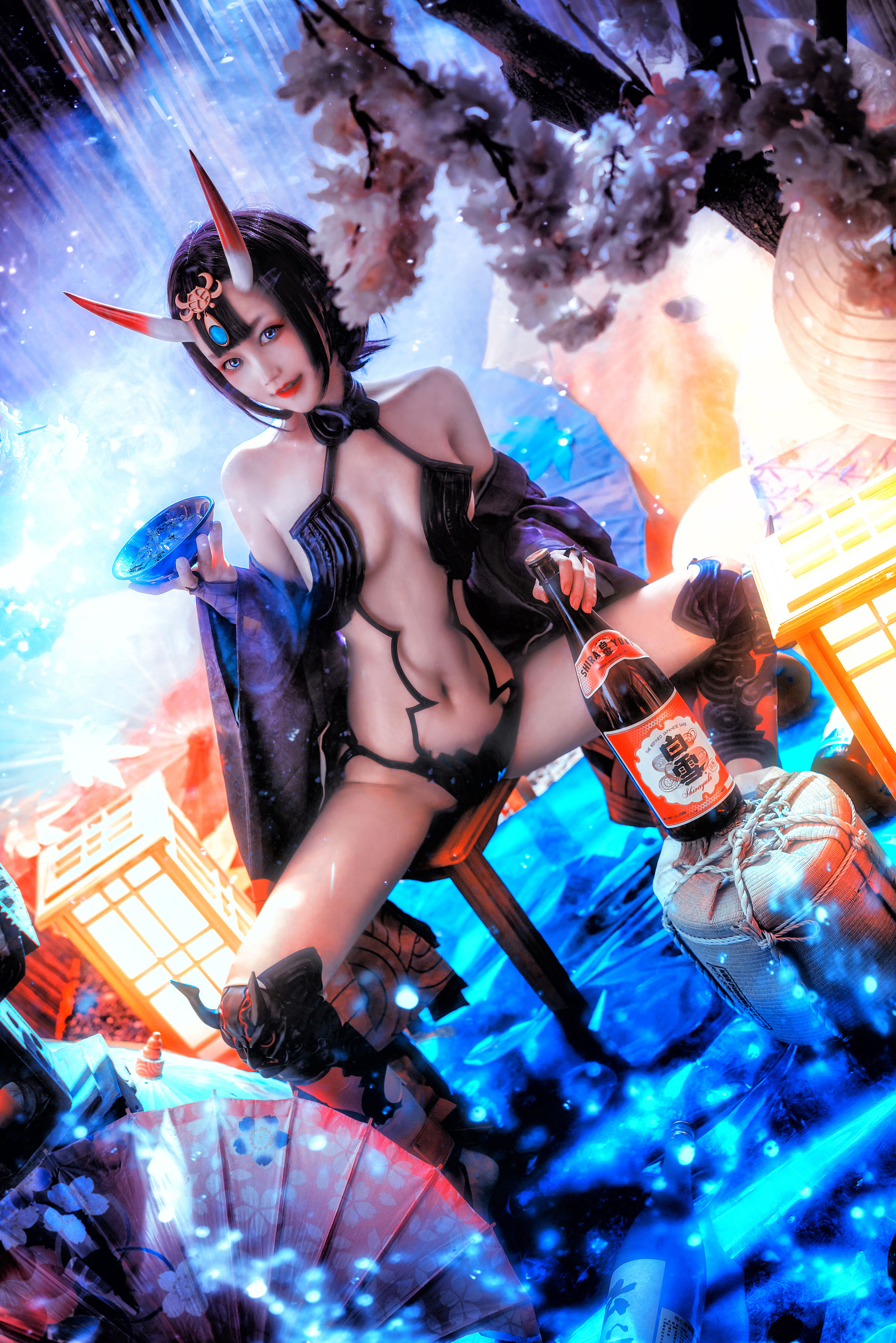 COS少女星野咪兔 - 酒吞童子-图6