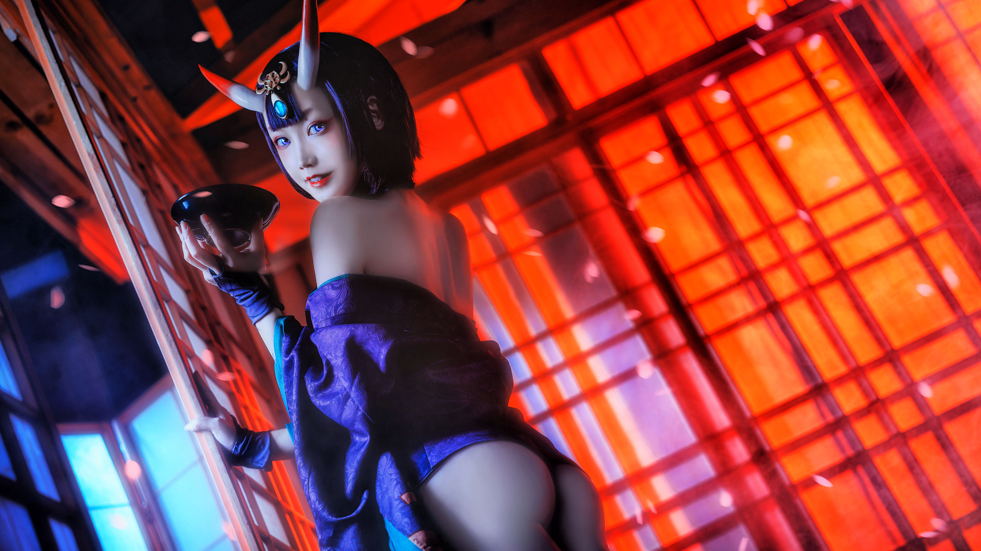 COS少女星野咪兔 - 酒吞童子-图8