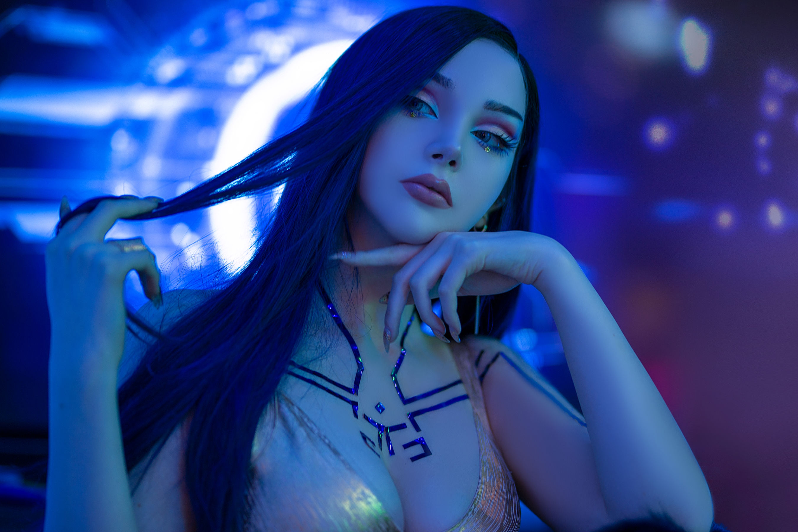 国外美女SayaTheFox - Cyberpunk Dress-图10