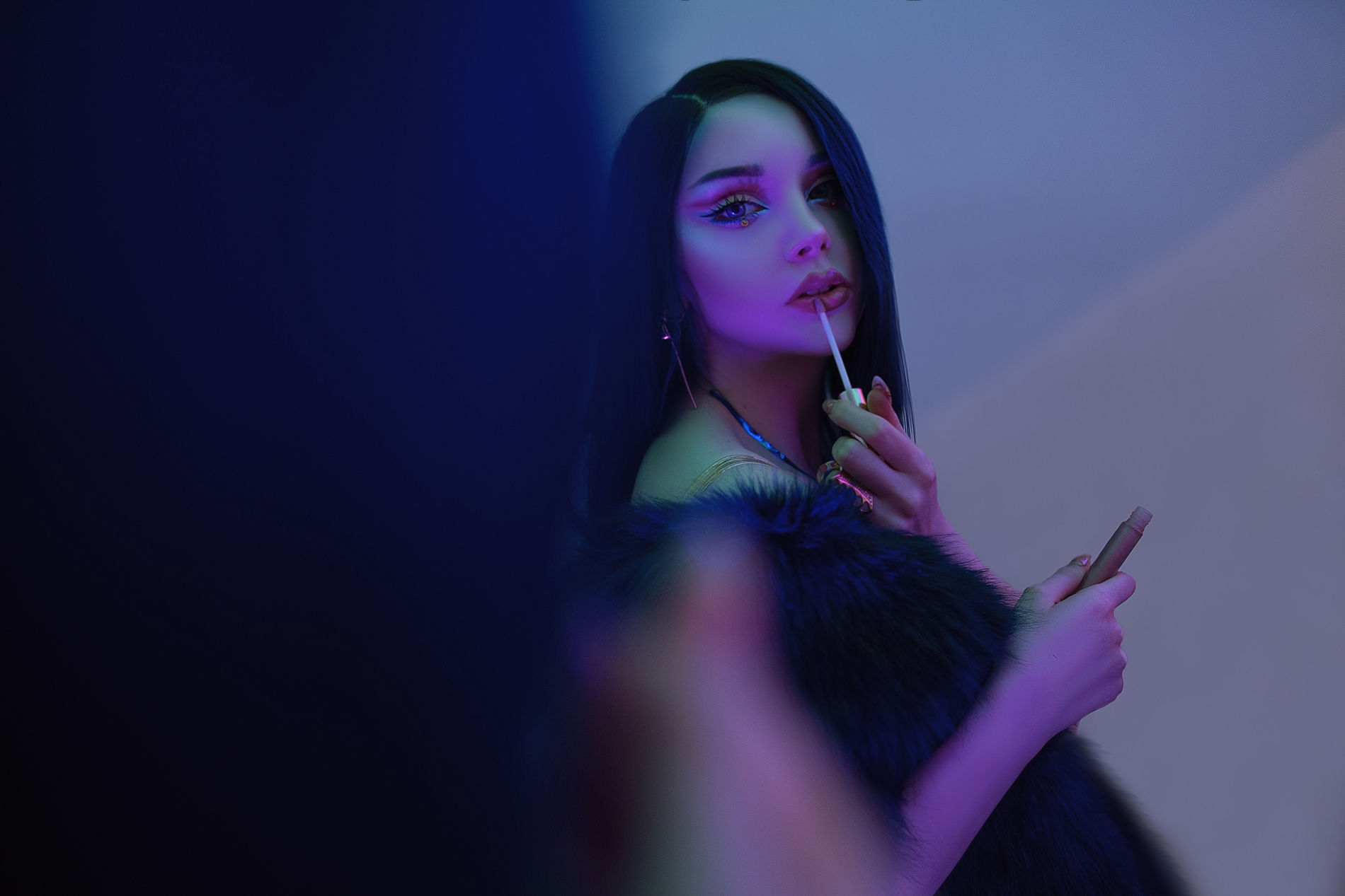 国外美女SayaTheFox - Cyberpunk Dress-图1