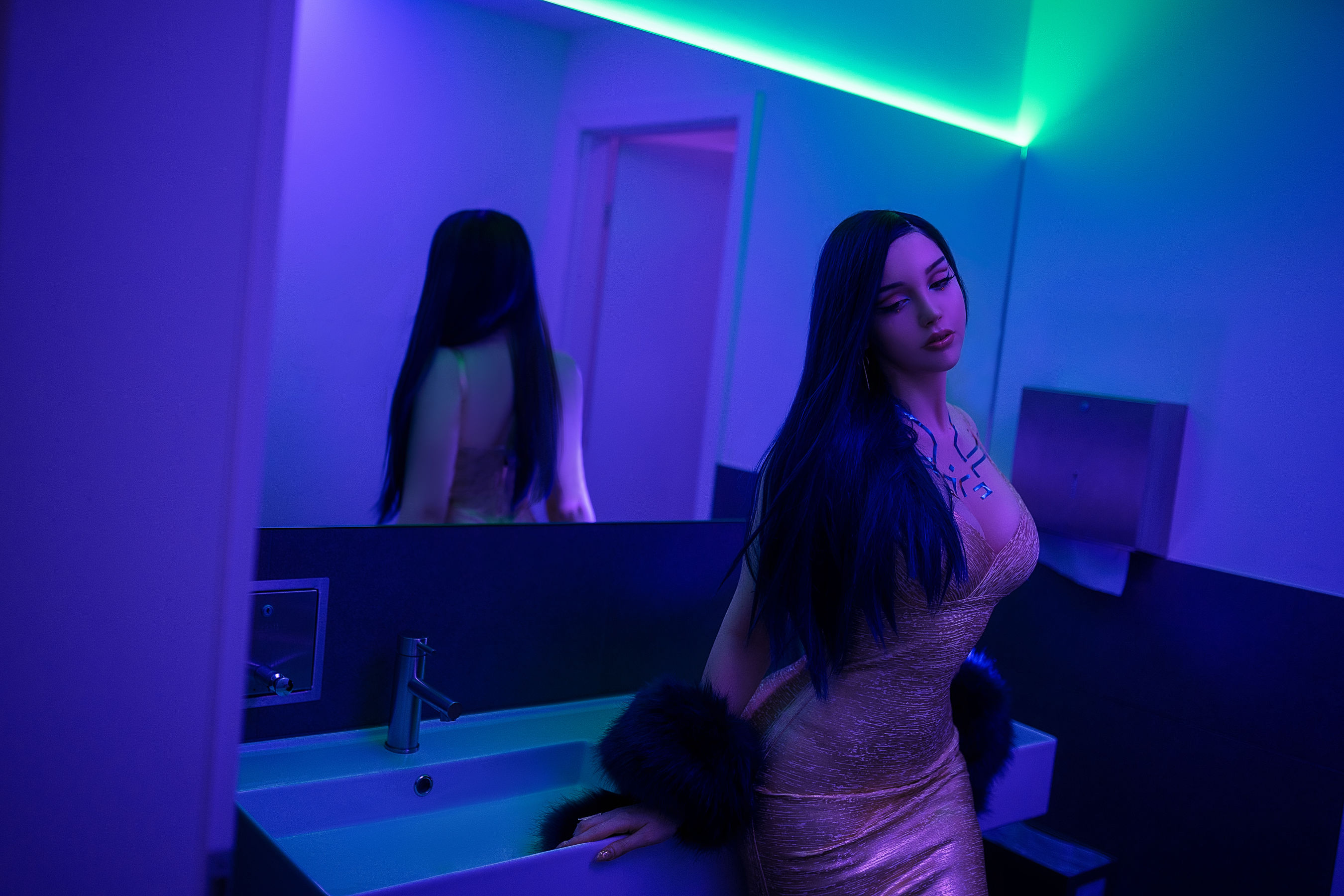 国外美女SayaTheFox - Cyberpunk Dress-图2